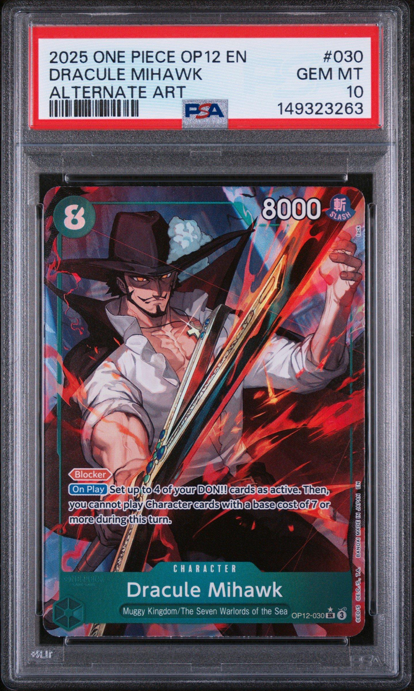 2025 One Piece Op12-legacy Of The Master 030 Dracule Mihawk