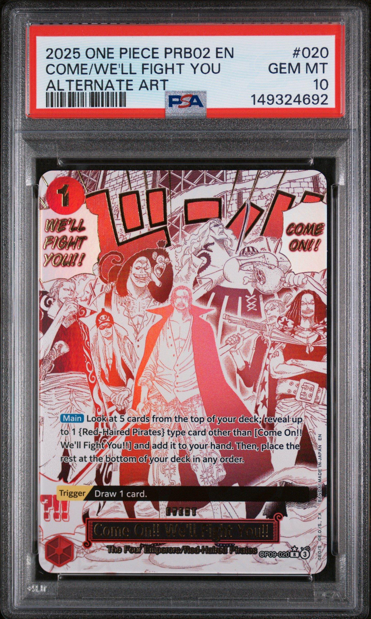 2025 One Piece Prb02-premium Booster -one Piece Card The Best- Vol