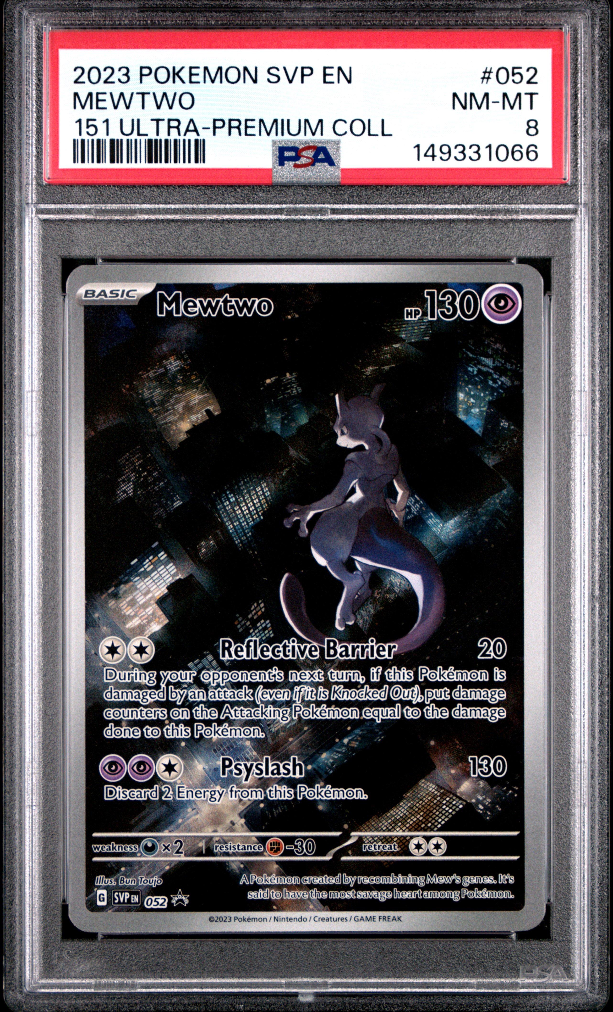 2023 Pokemon Svp En-sv Black Star Promo 052 Mewtwo 151 Ultra
