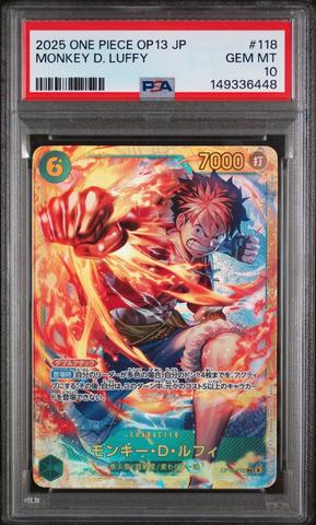 2025 One Piece Japanese Op13-carrying On His Will 118 Monkey D