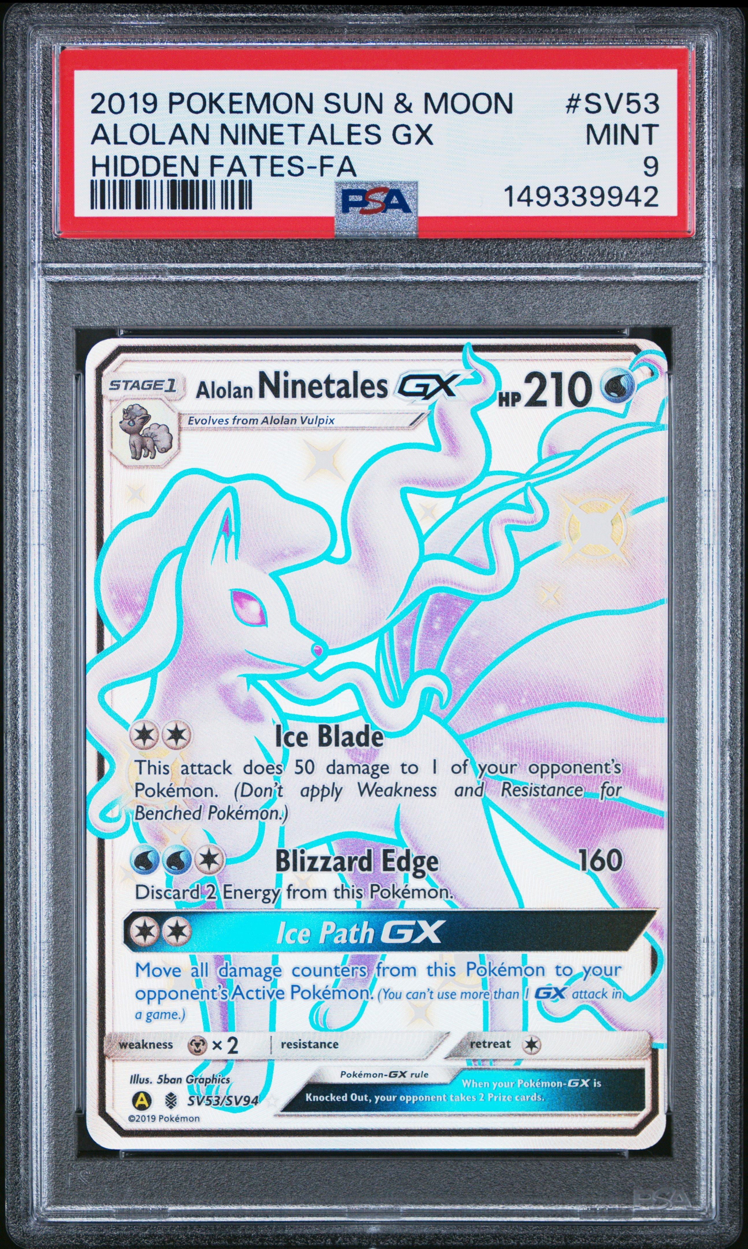 alolan ninetales gx pokemon card Alolan Ninetales GX - 150/145 - Secret Rare - Pokemon  Pokemon Singles   Sun & Moon: Guardians Rising