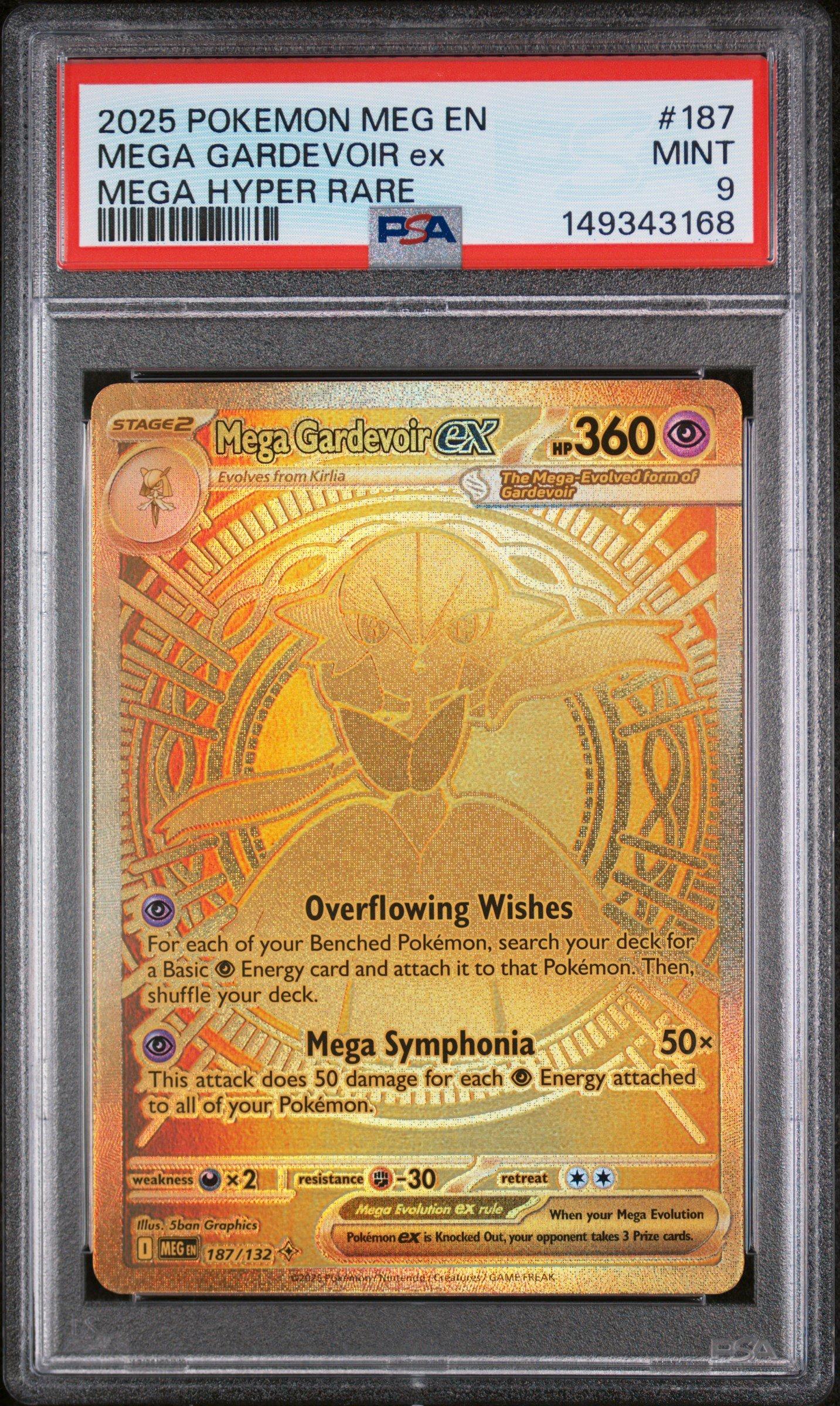 2025 Pokemon Meg En-mega Evolution 187 Mega Gardevoir Ex Mega