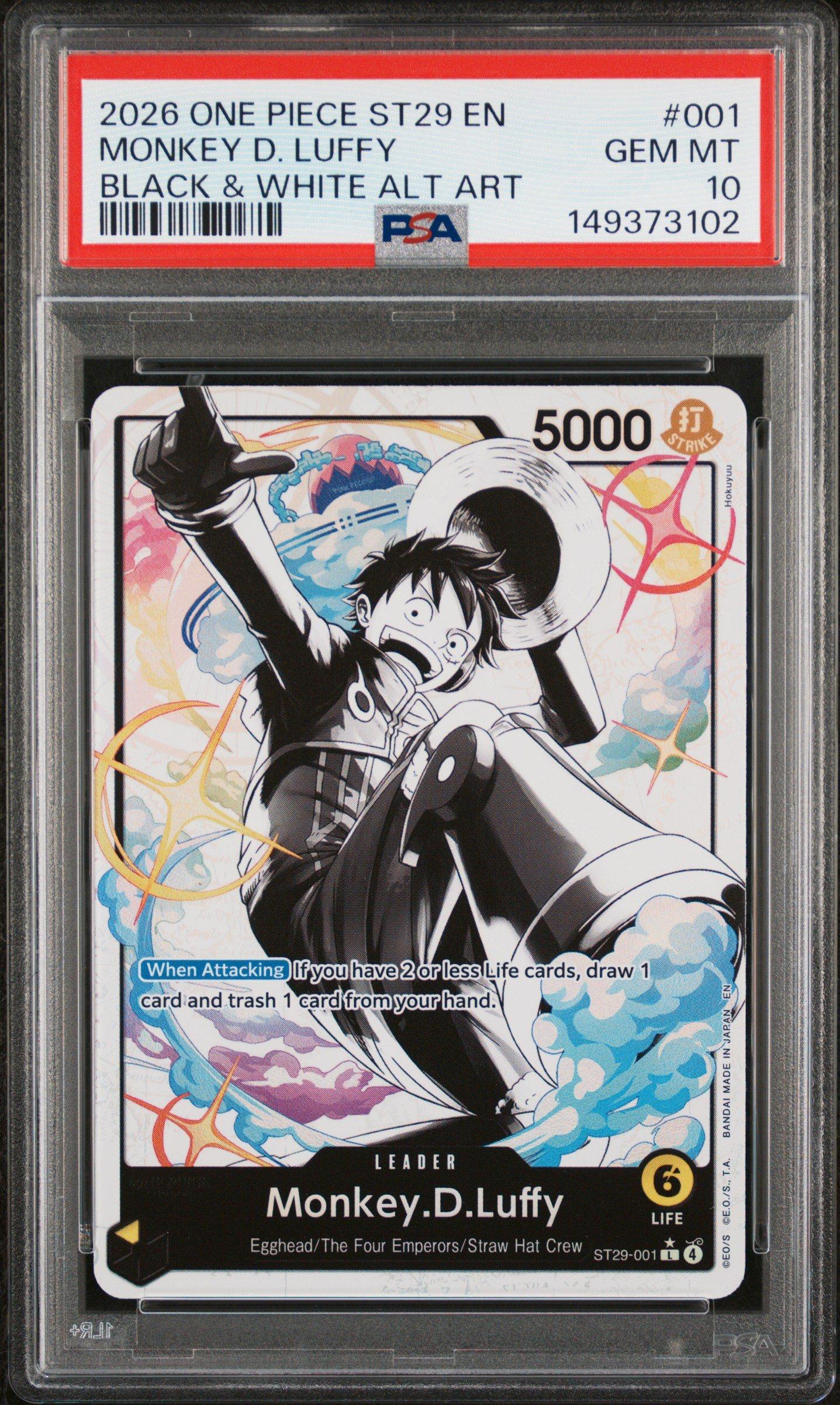 2026 One Piece Starter Deck St29-egghead 001 Monkey D. Luffy Black