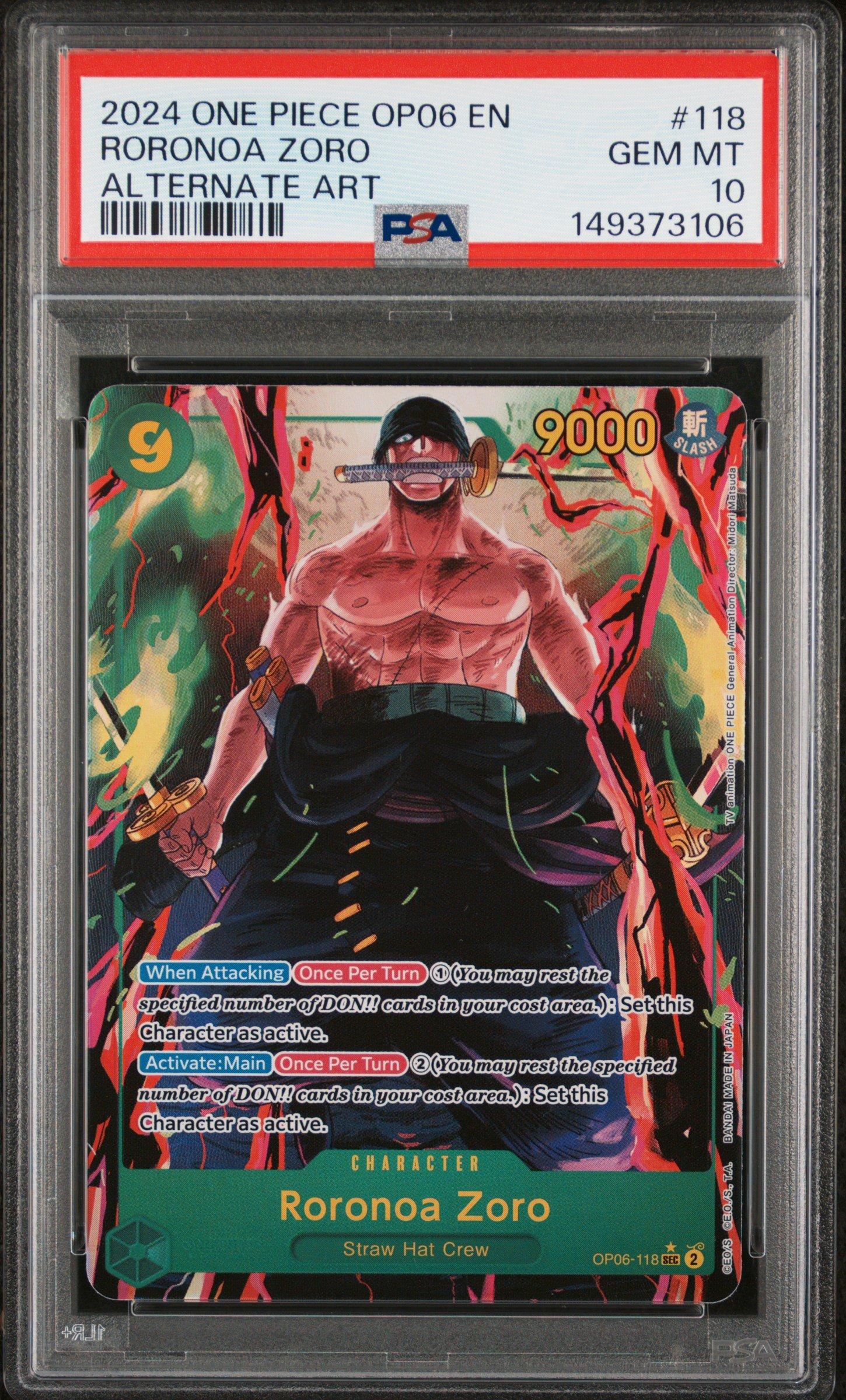2024 One Piece Op06-wings Of The Captain 118 Roronoa Zoro