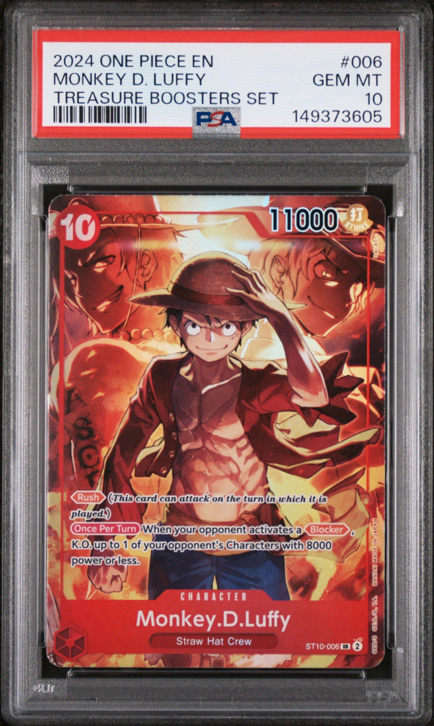2024 One Piece Promos 006 Monkey D. Luffy Treasure Boosters Set