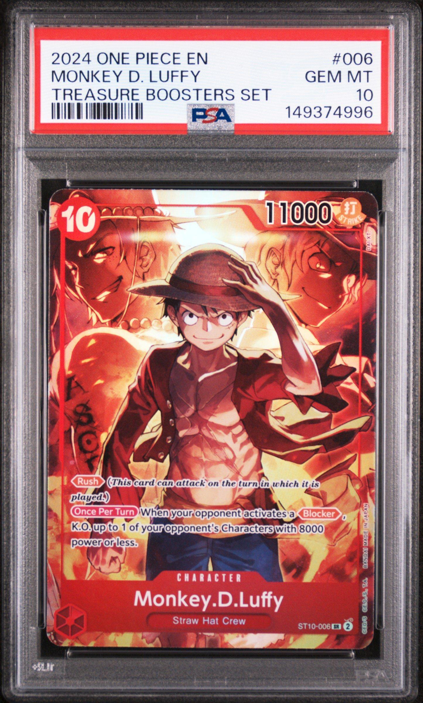2024 One Piece Promos 006 Monkey D. Luffy Treasure Boosters Set