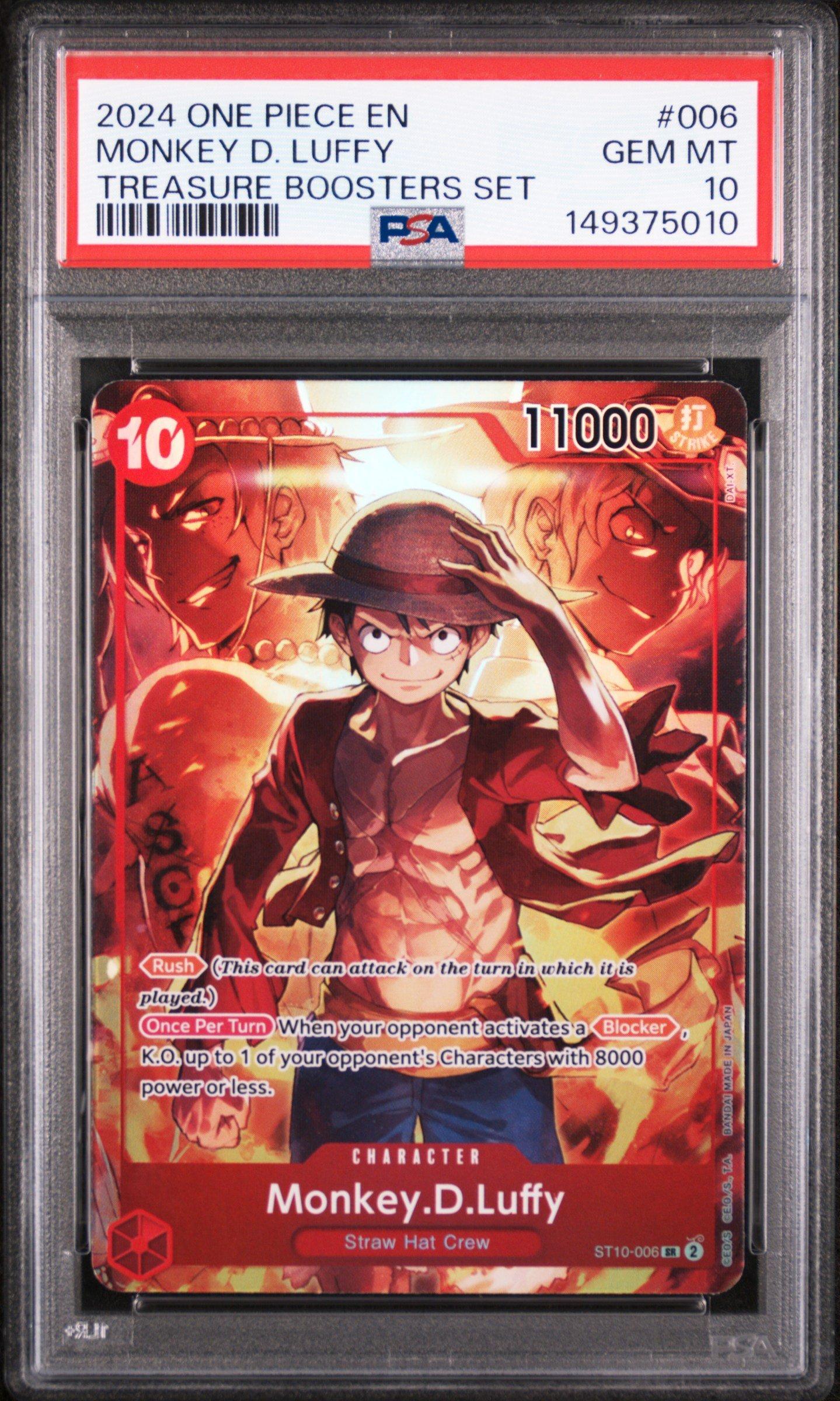 2024 One Piece Promos 006 Monkey D. Luffy Treasure Boosters Set