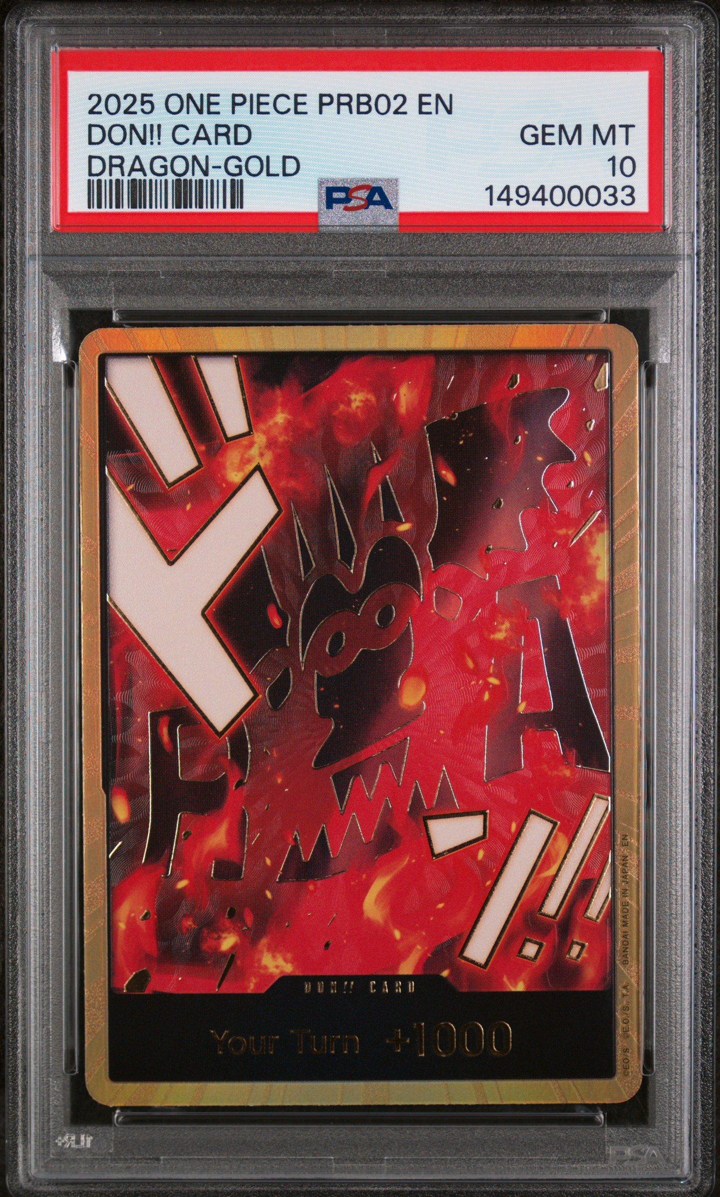 2025 One Piece Prb02-premium Booster -one Piece Card The Best- Vol