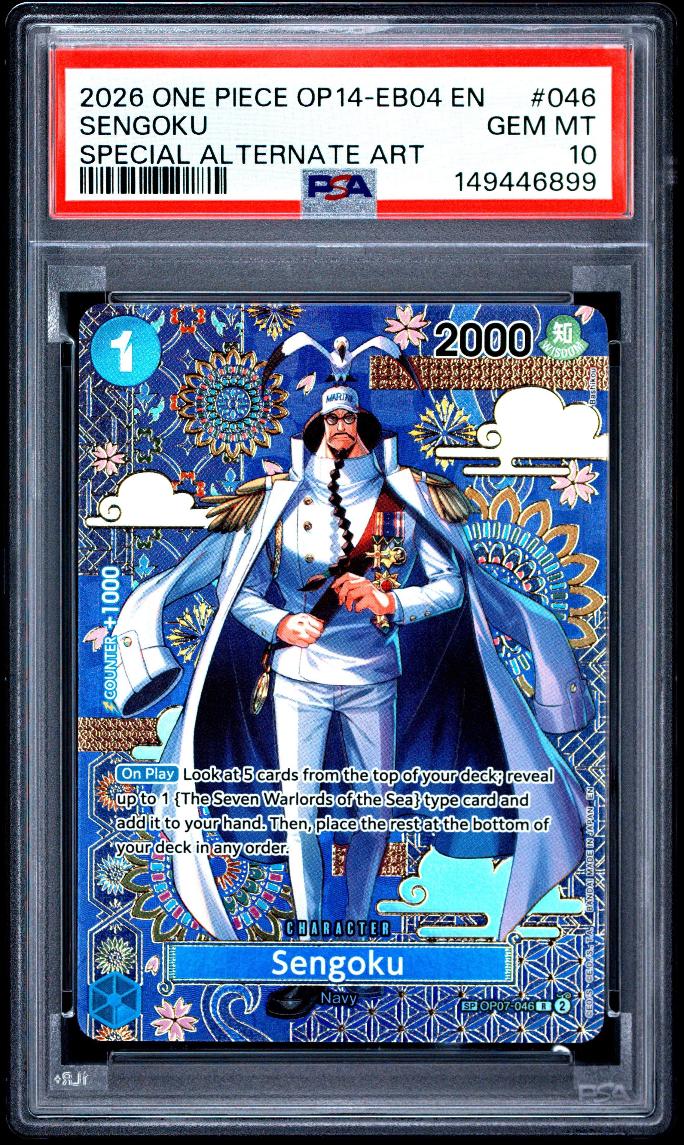 2026 One Piece Op14-eb04-the Azure Sea's Seven 046 Sengoku Special