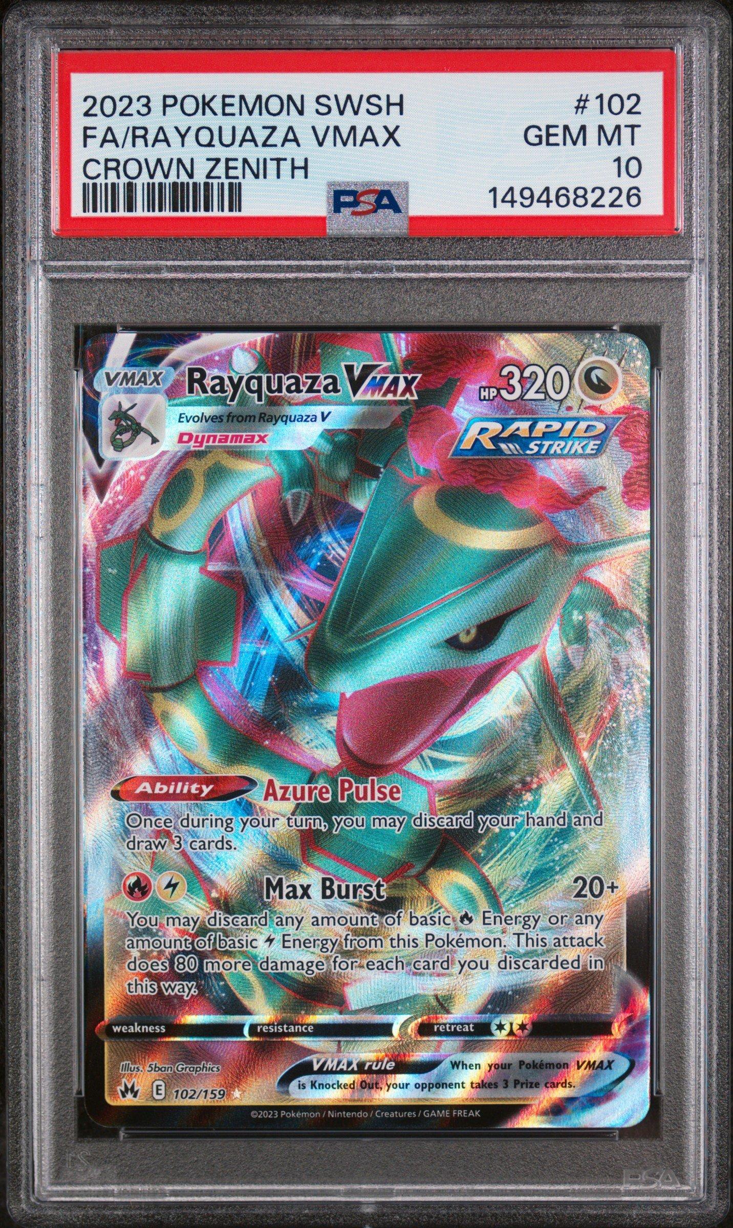 2023 Pokemon Sword And Shield Crown Zenith 102 Full Art/rayquaza
