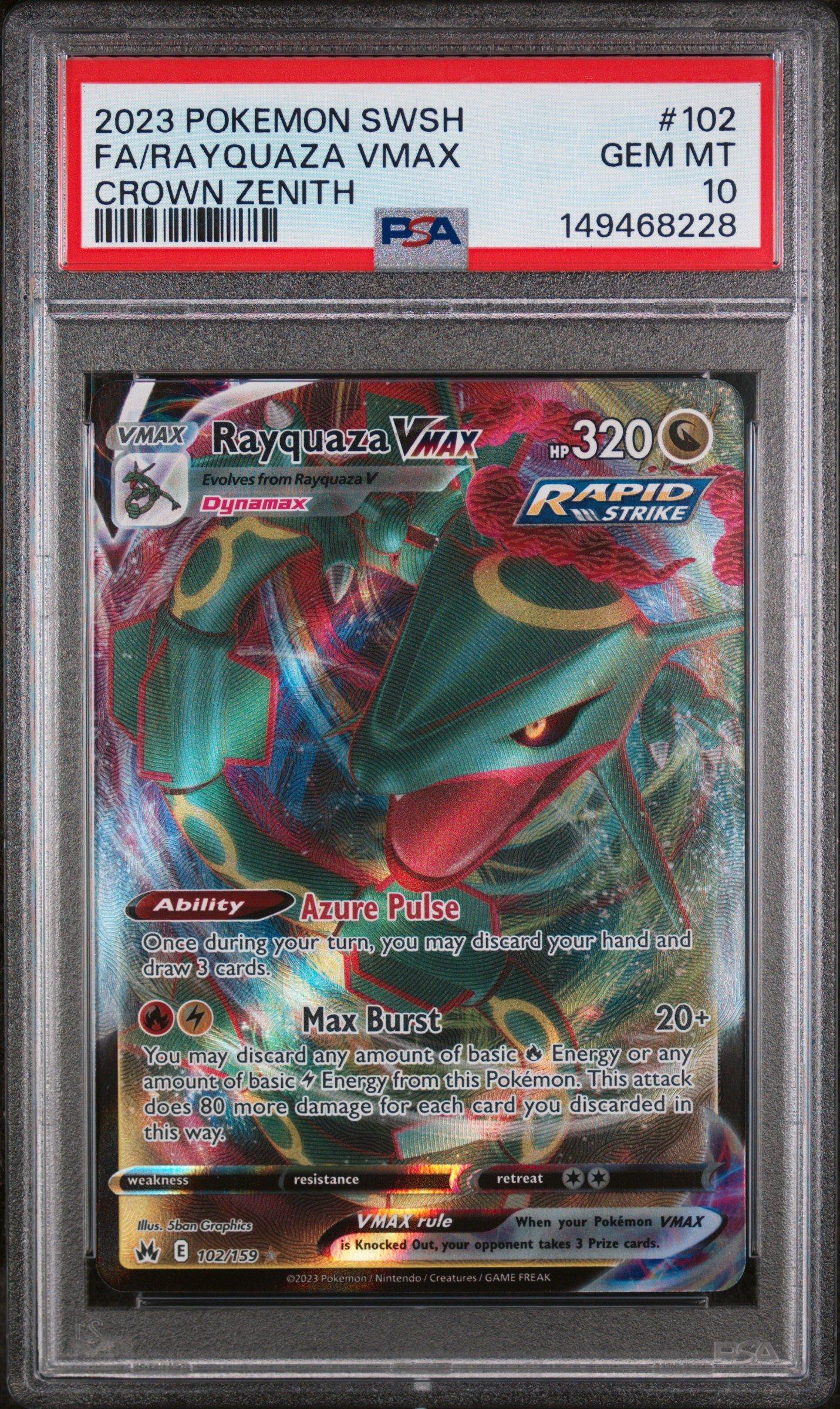 2023 Pokemon Sword And Shield Crown Zenith 102 Full Art/rayquaza