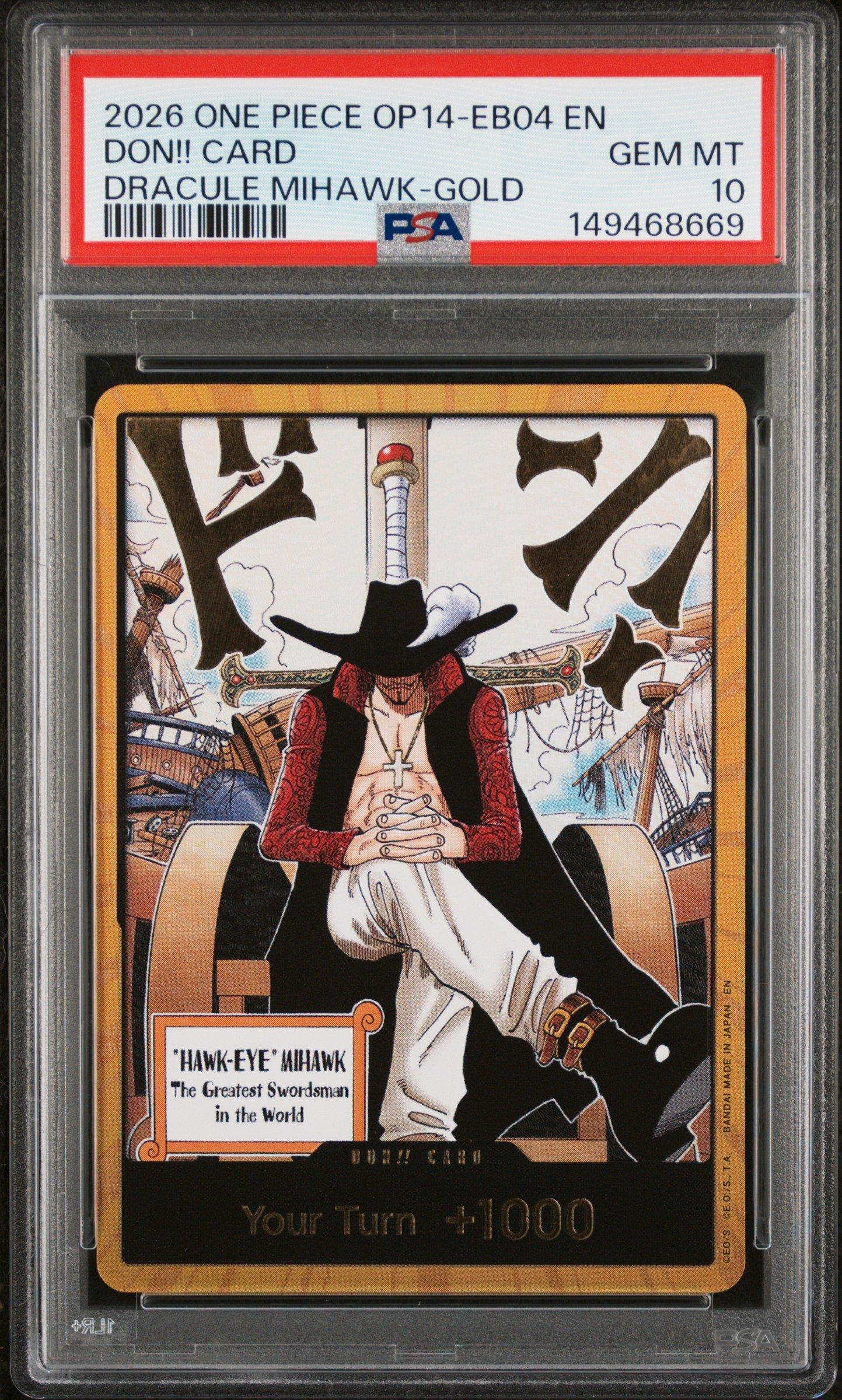 2026 One Piece Op14-eb04-the Azure Sea's Seven Don!! Card Dracule