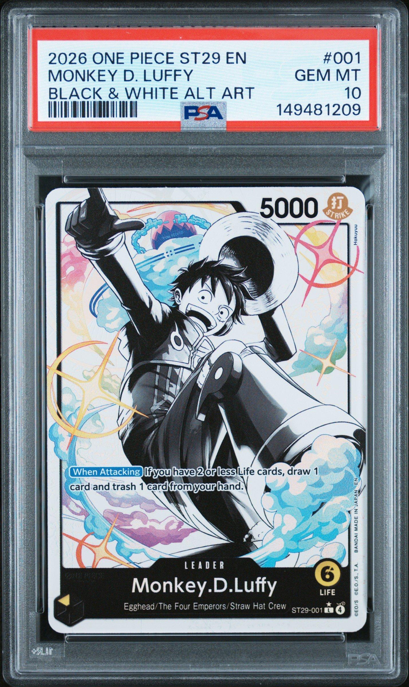 2026 One Piece Starter Deck St29-egghead 001 Monkey D. Luffy Black