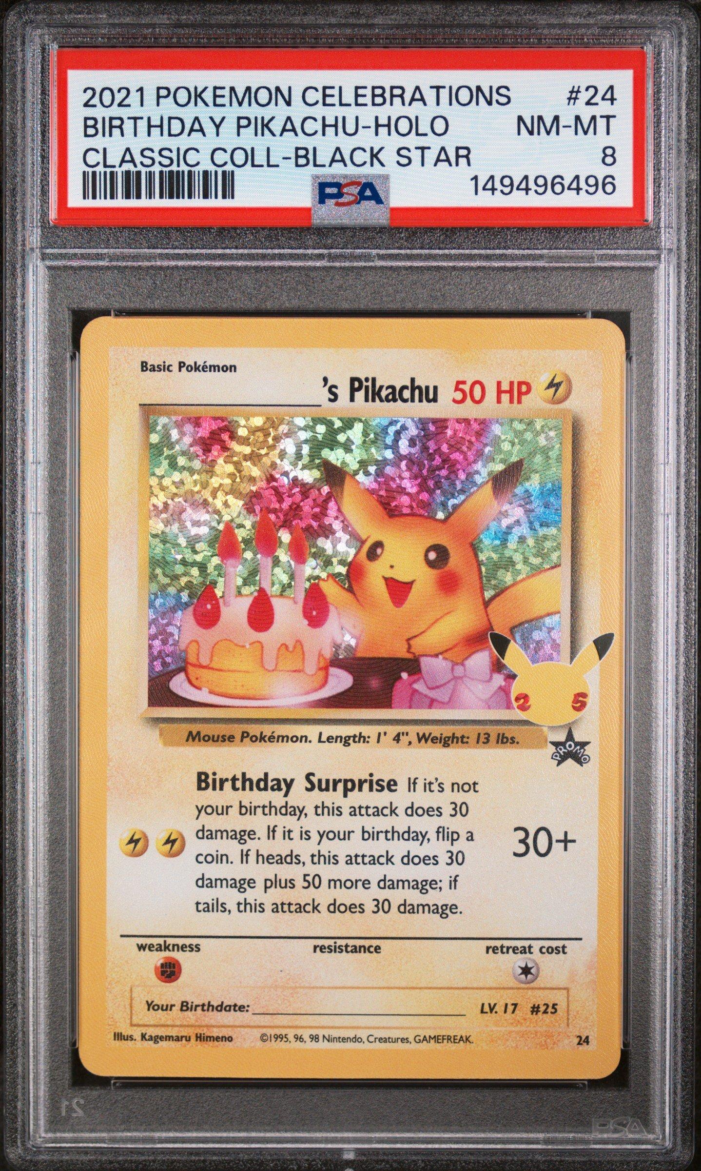 ピカチュウ ホロカード Celebrations 2021 Pokemon Celebrations Classic Collection 24 Birthday Pikachu