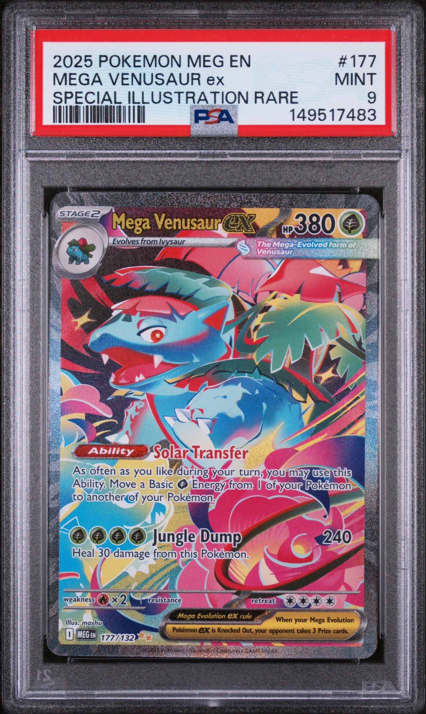 2025 Pokemon Meg En-mega Evolution 177 Mega Venusaur Ex Special