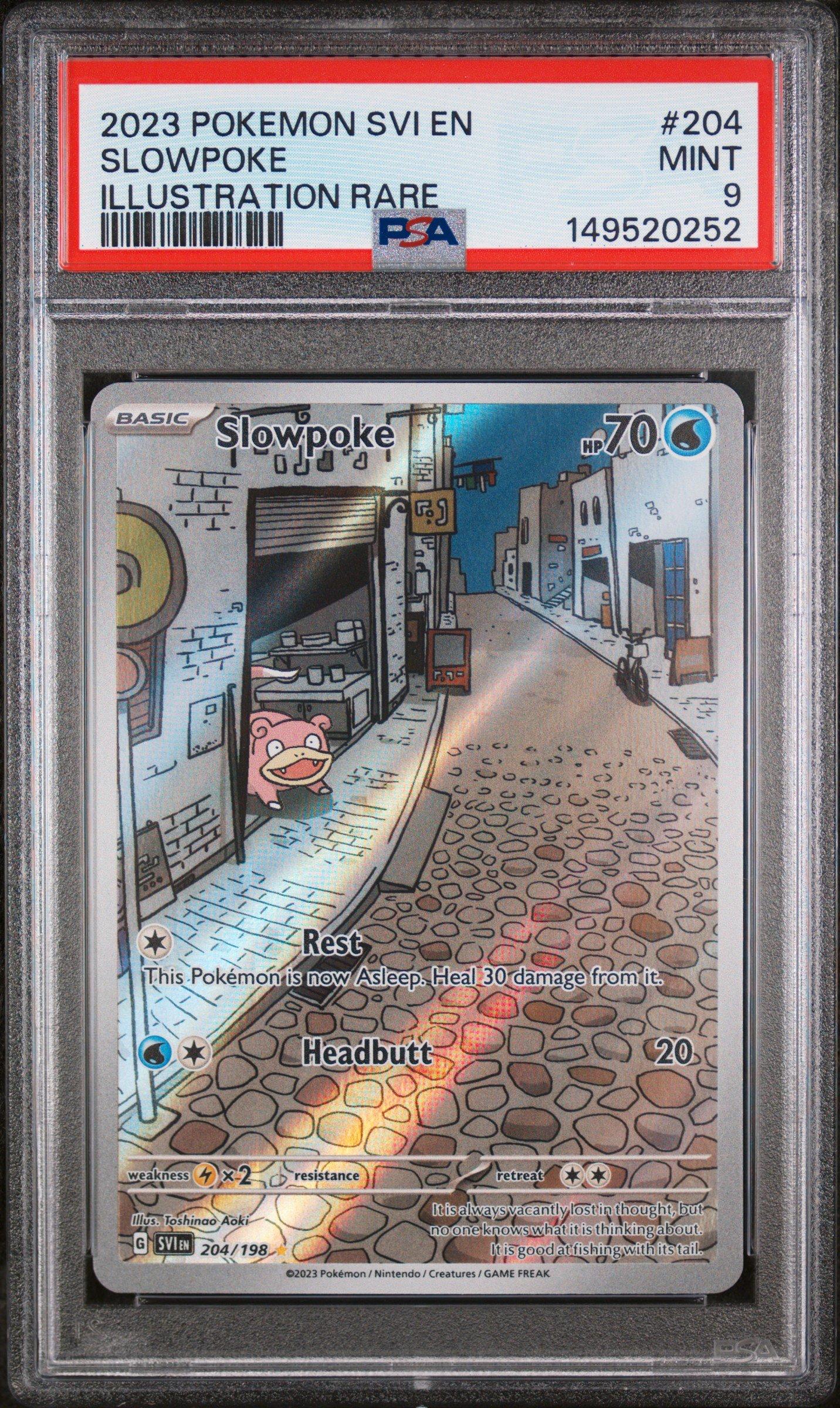 2023 Pokemon Svi En-scarlet & Violet 204 Slowpoke Illustration