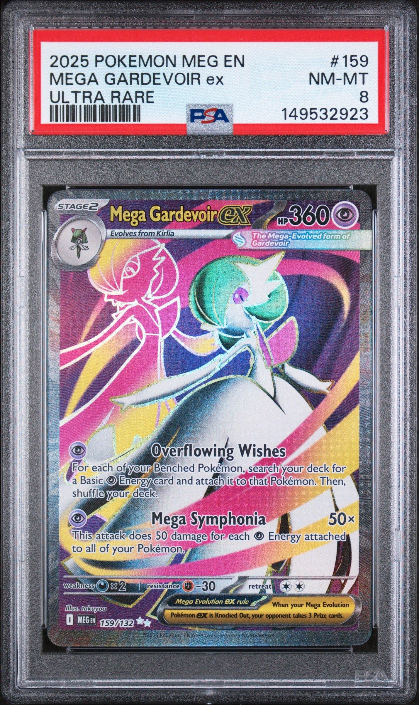 2025 Pokemon Meg En-mega Evolution 159 Mega Gardevoir Ex Ultra