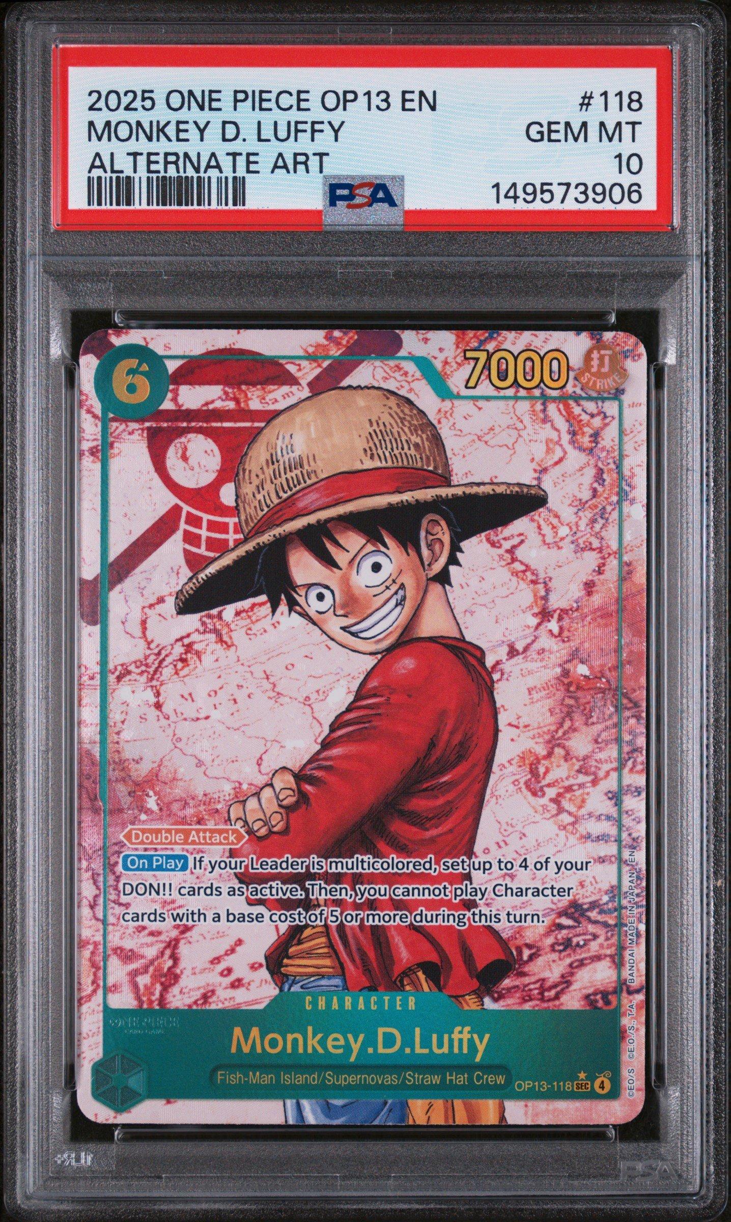 2025 One Piece Op13-carrying On His Will 118 Monkey D. Luffy