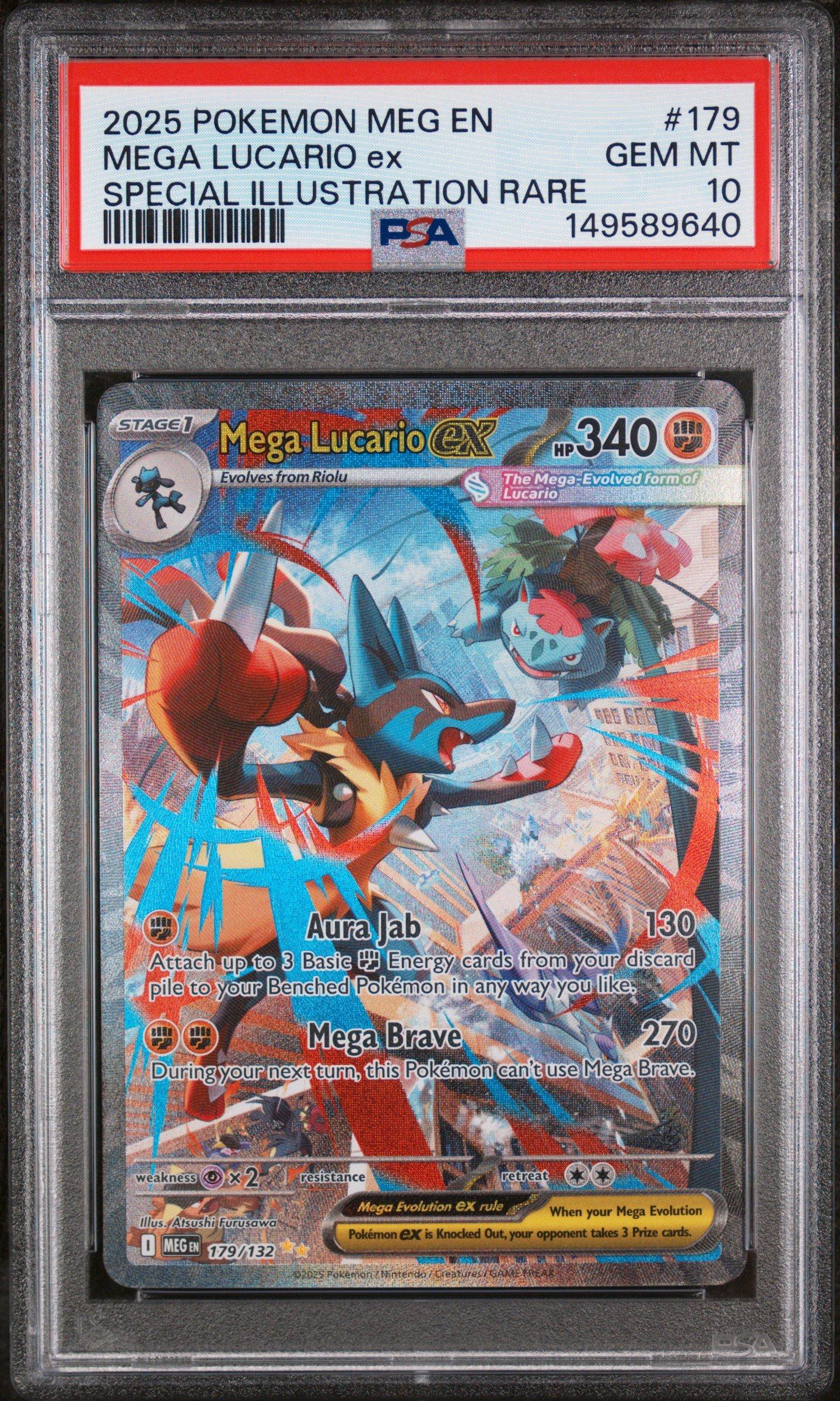 2025 Pokemon Meg En-mega Evolution 179 Mega Lucario Ex Special