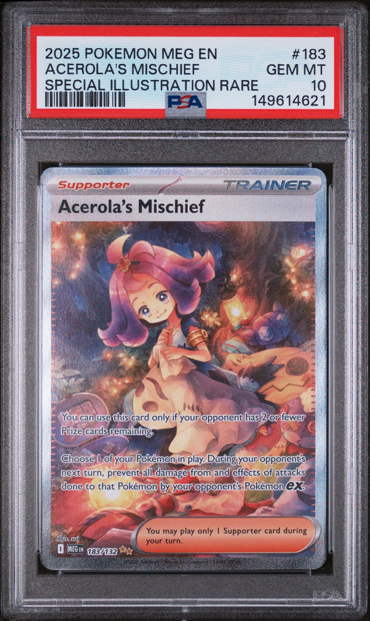 2025 Pokemon Meg En-mega Evolution 183 Acerola's Mischief Special