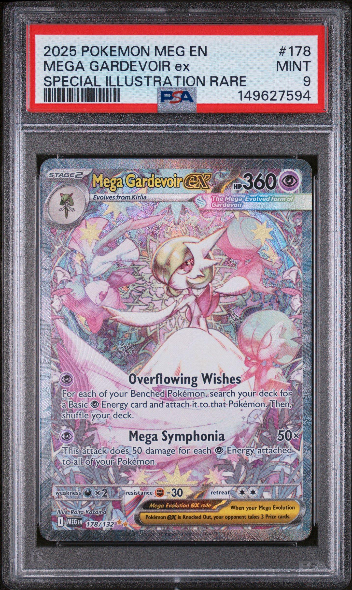 2025 Pokemon Meg En-mega Evolution 178 Mega Gardevoir Ex Special