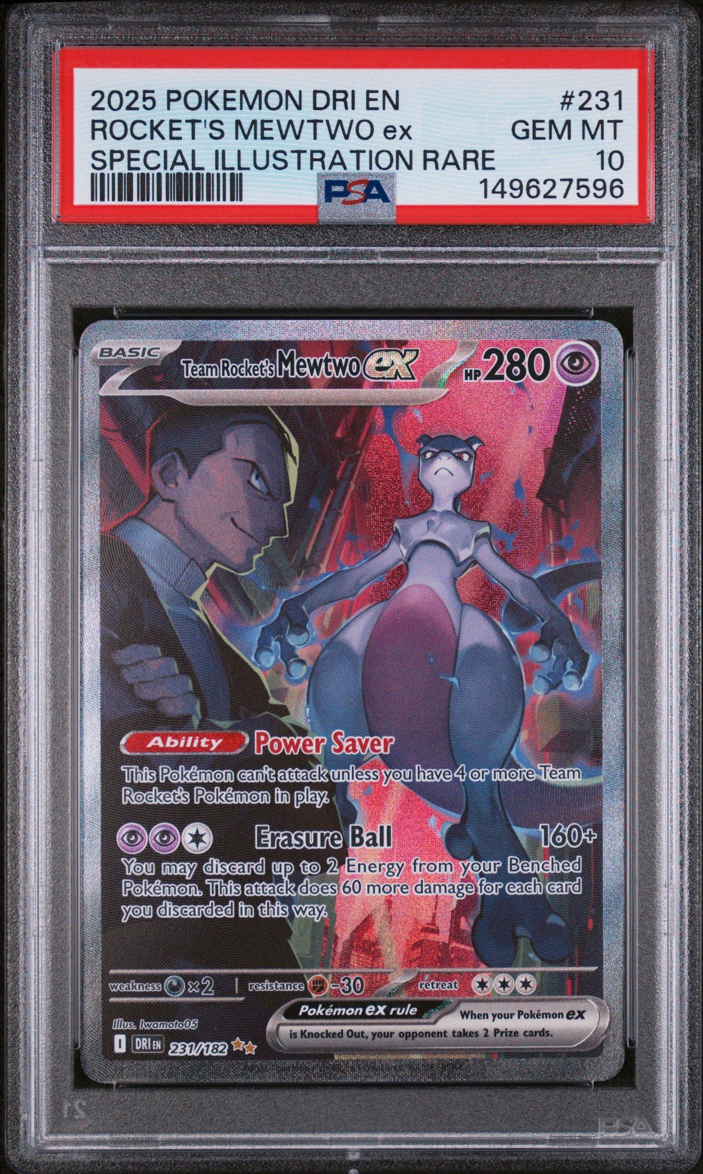 2025 Pokemon Dri En-destined Rivals 231 Team Rocket's Mewtwo Ex