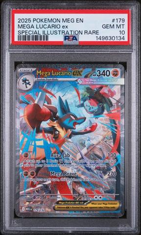 2025 ポケモンカード MEGA LUCARIO EX 2025 Pokemon Meg En-mega Evolution 179 Mega Lucario Ex Special