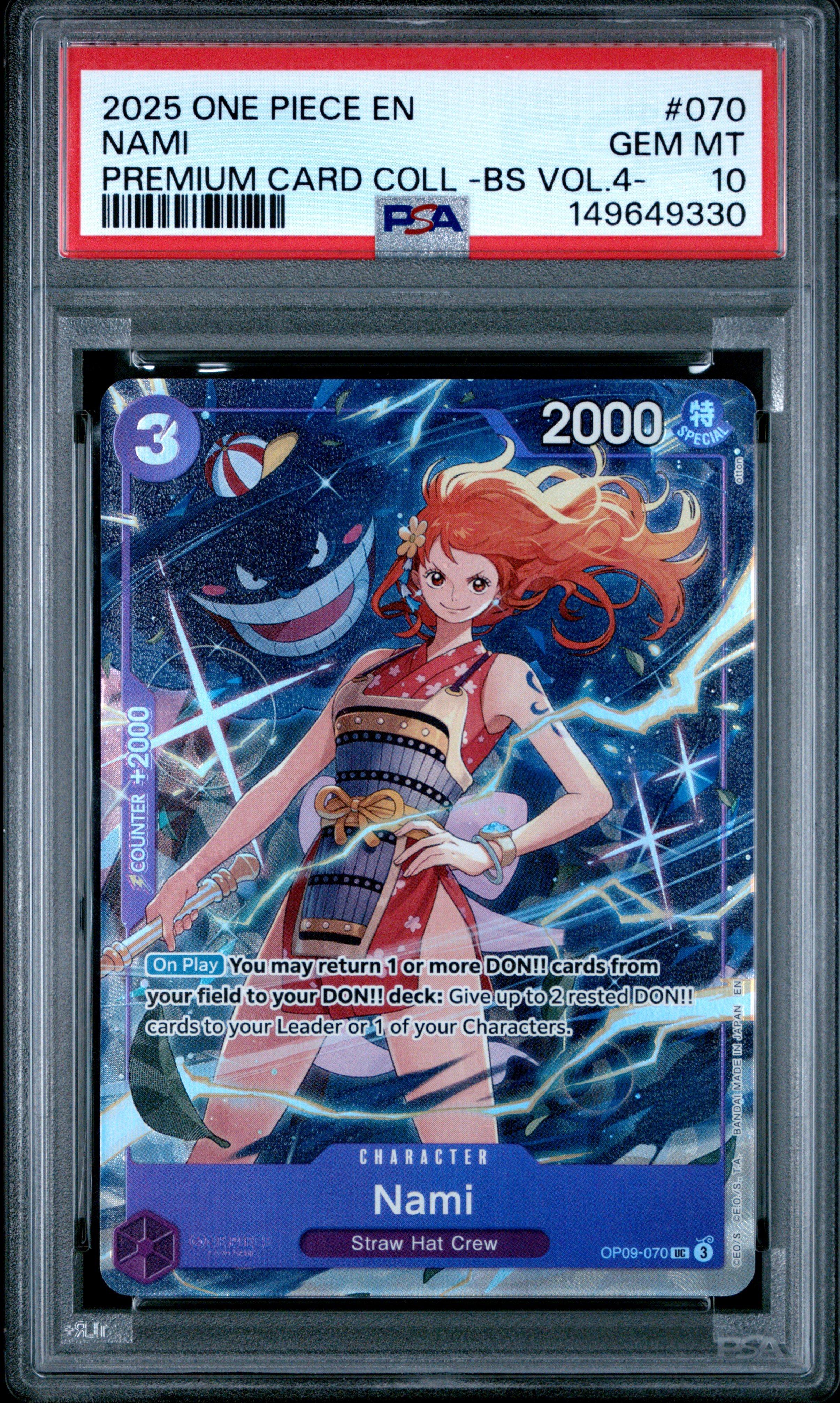 PSA10イム #079 6185 2025 One Piece Premium Card Collection -best Selection Vol.4 - 070