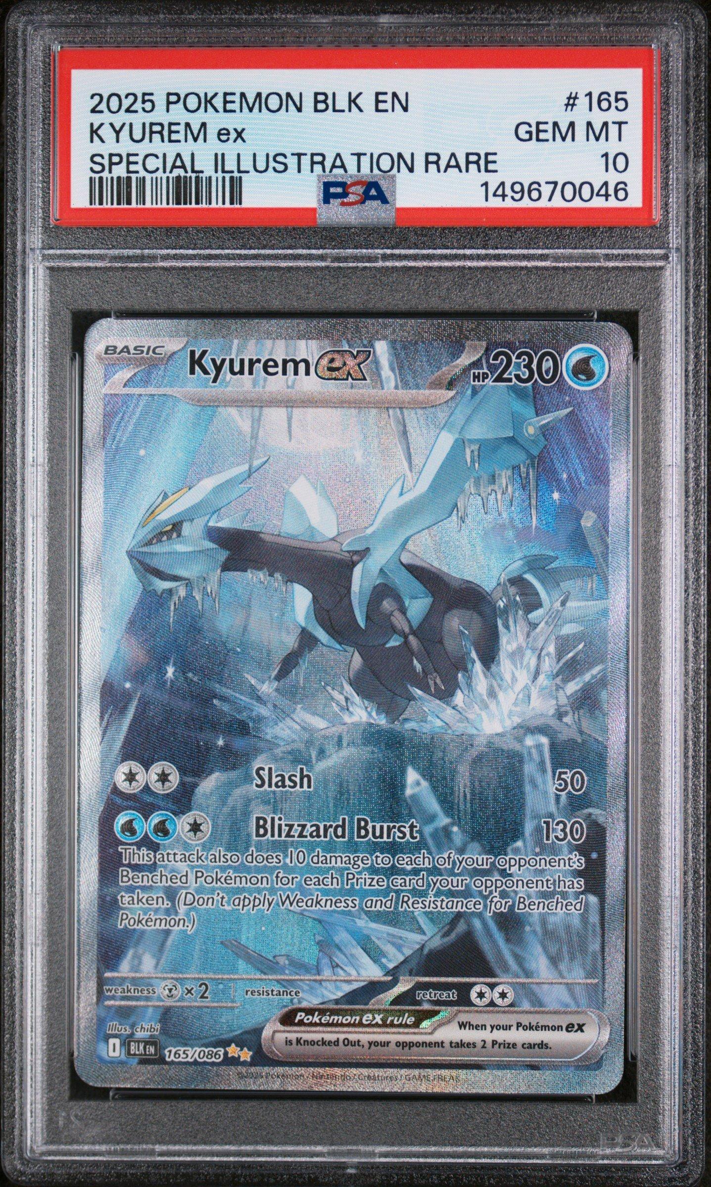 2025 Pokemon Blk En-black Bolt 165 Kyurem Ex Special Illustration