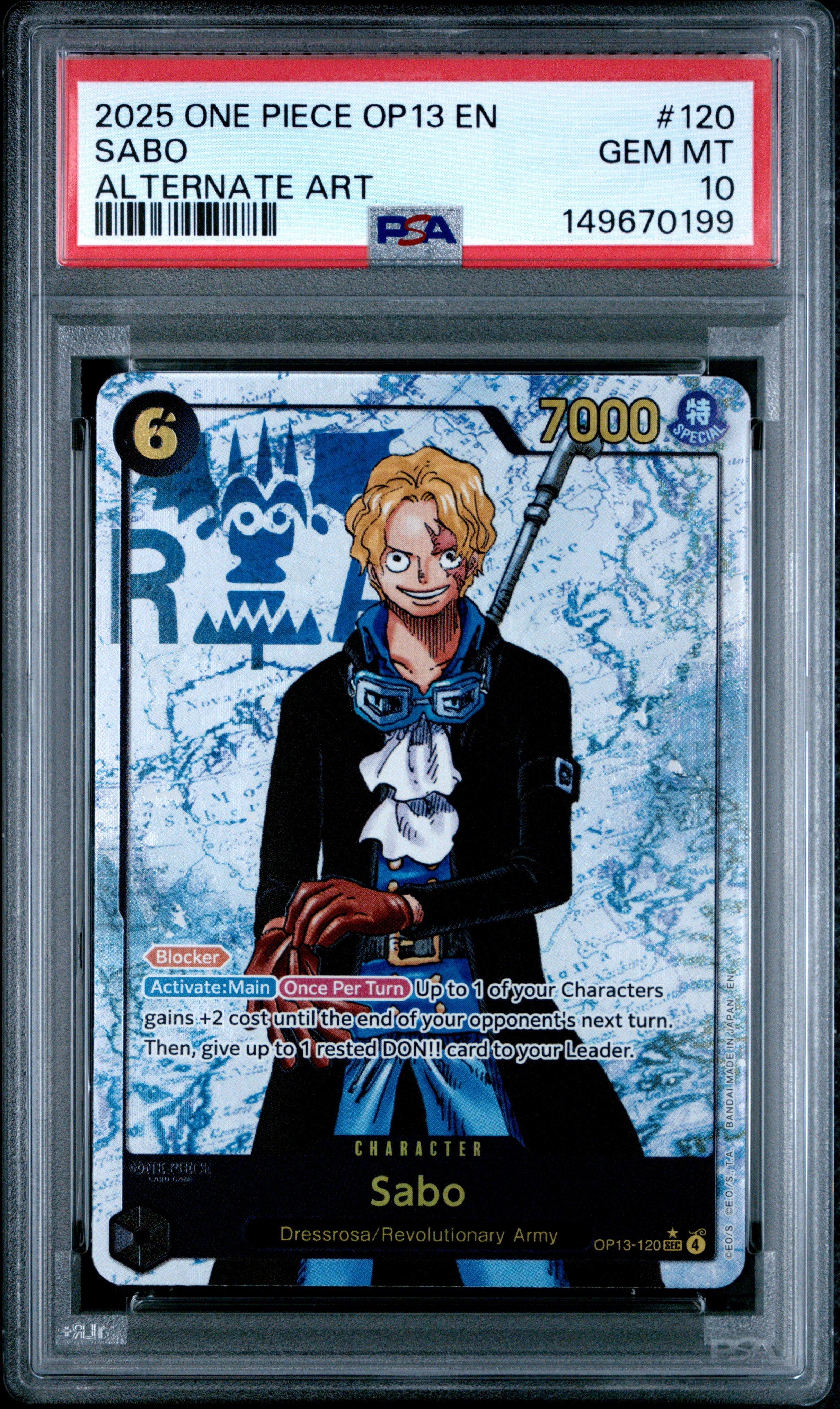 2025 One Piece Op13-carrying On His Will 120 Sabo Alternate Art