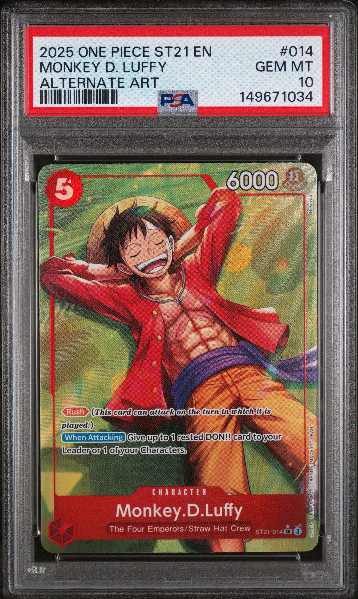 2025 One Piece Starter Deck St21-ex Gear 5 014 Monkey D. Luffy