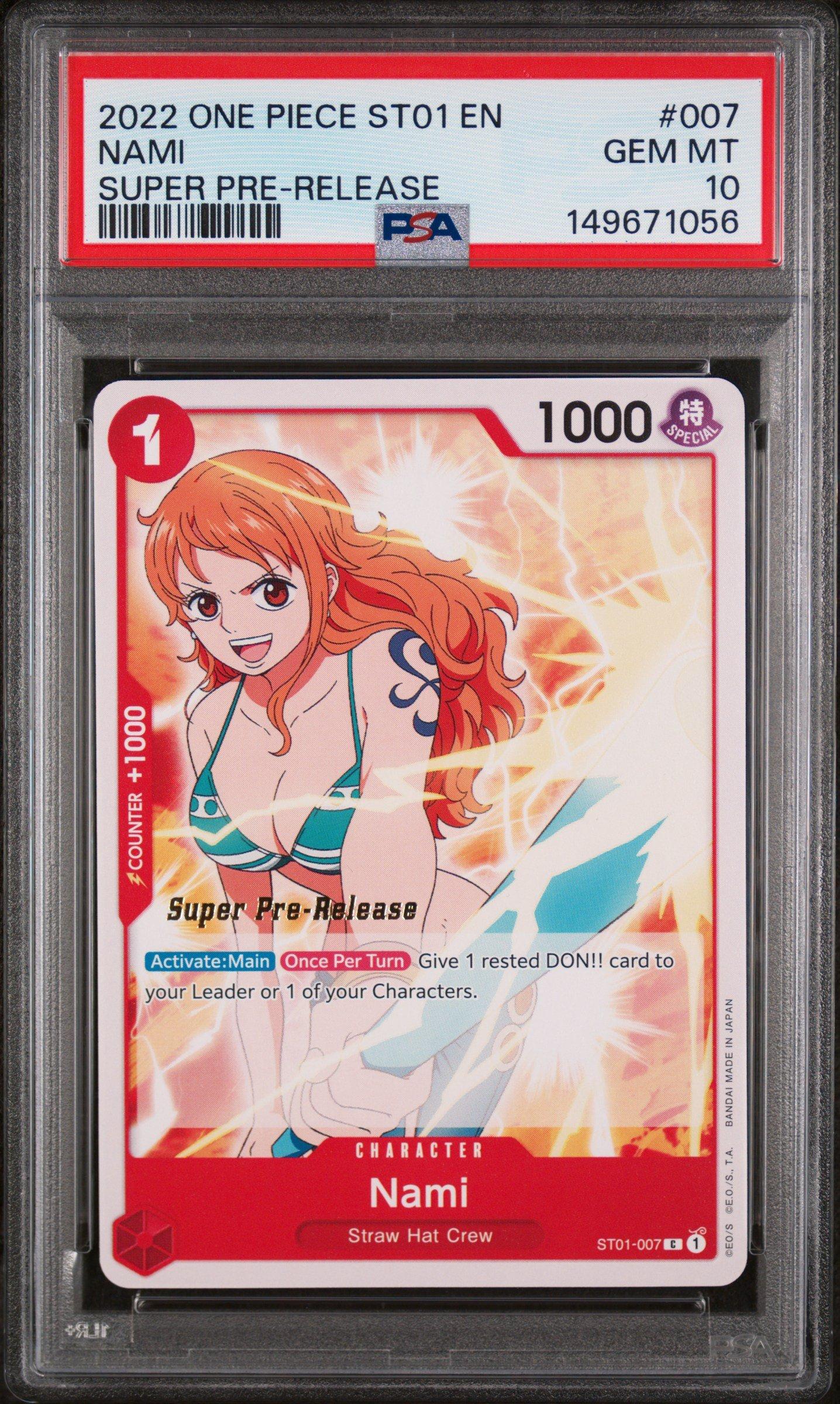 2022 One Piece Starter Deck St01-straw Hat Crew 007 Nami Super Pre