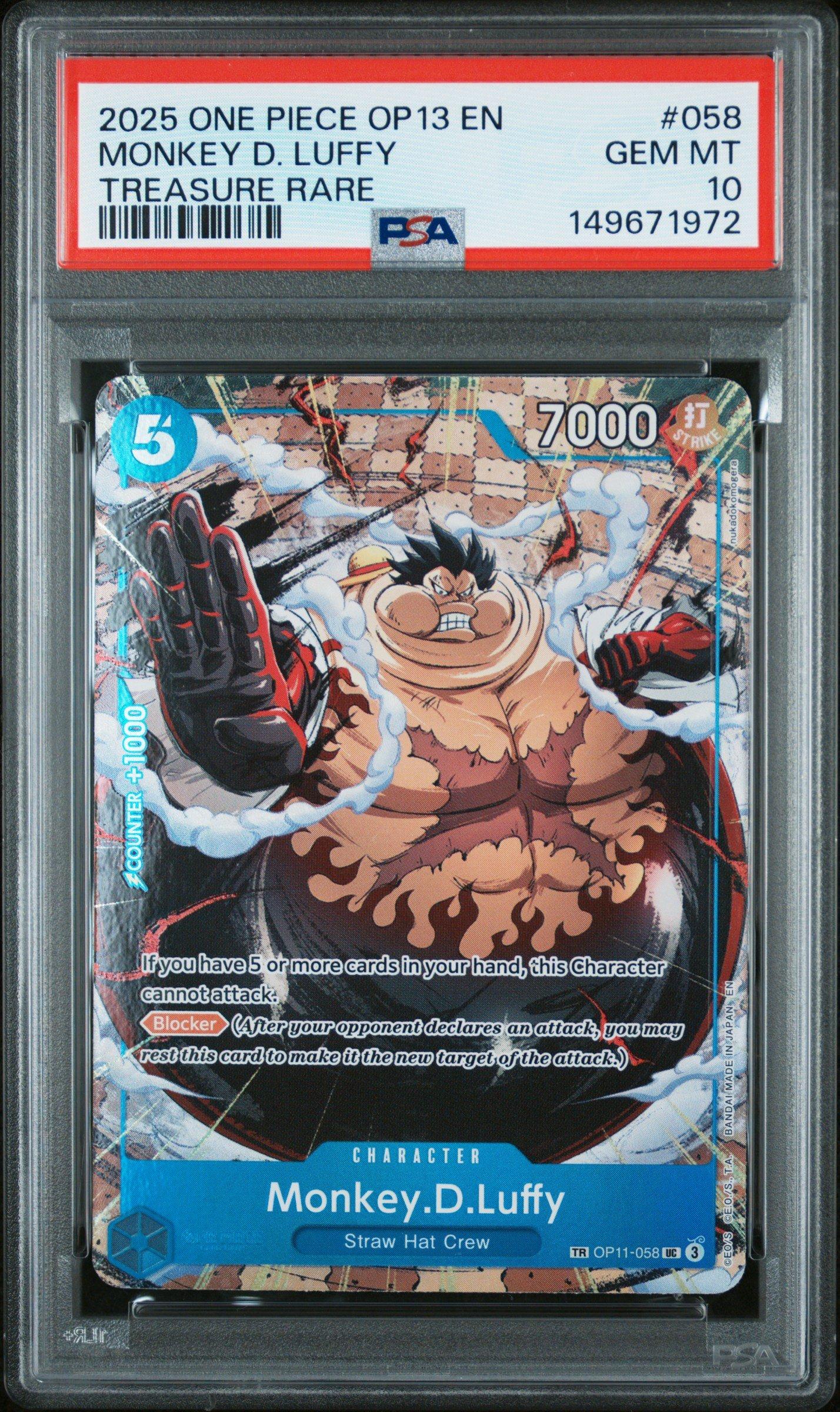 2025 One Piece Op13-carrying On His Will 058 Monkey D. Luffy