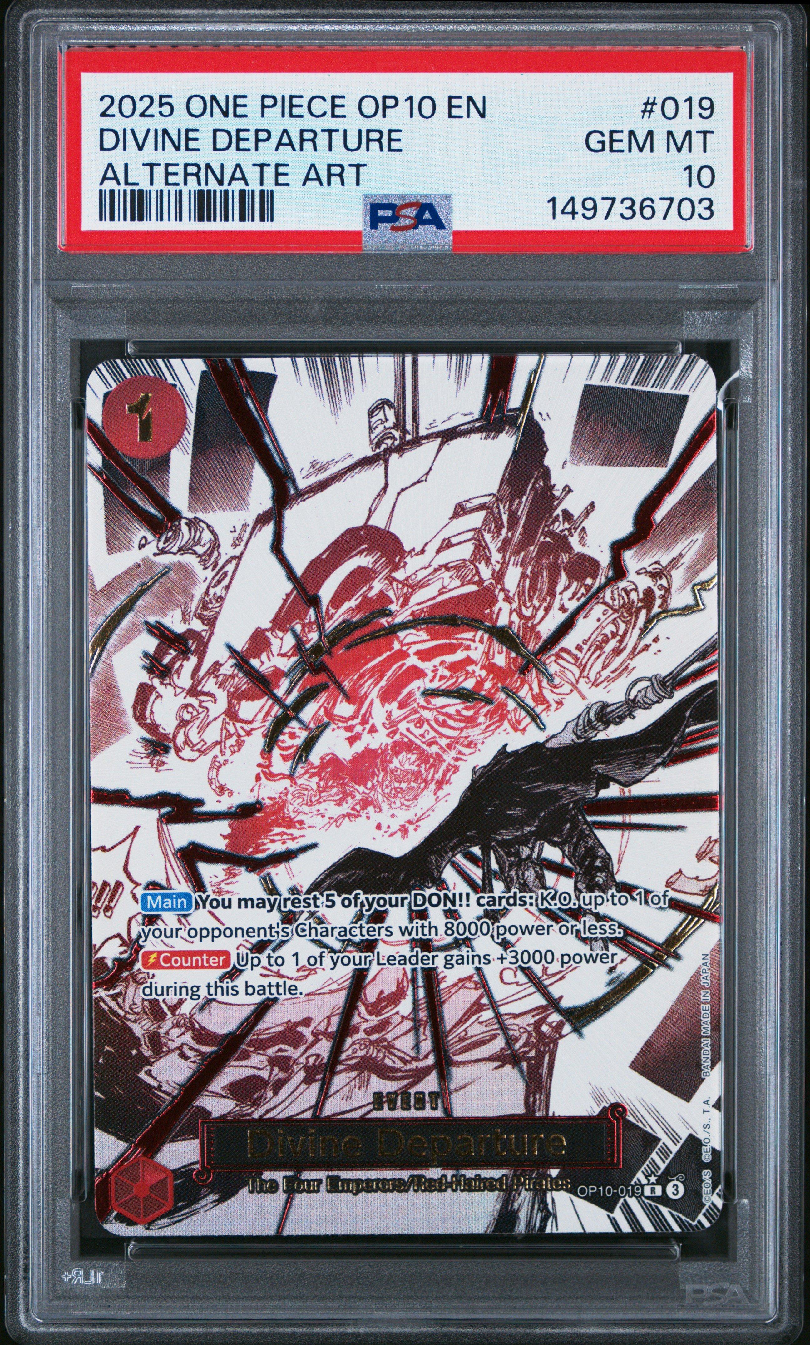 2025 One Piece Eb02-extra Booster -anime 25th Collection- 001 Sabo
