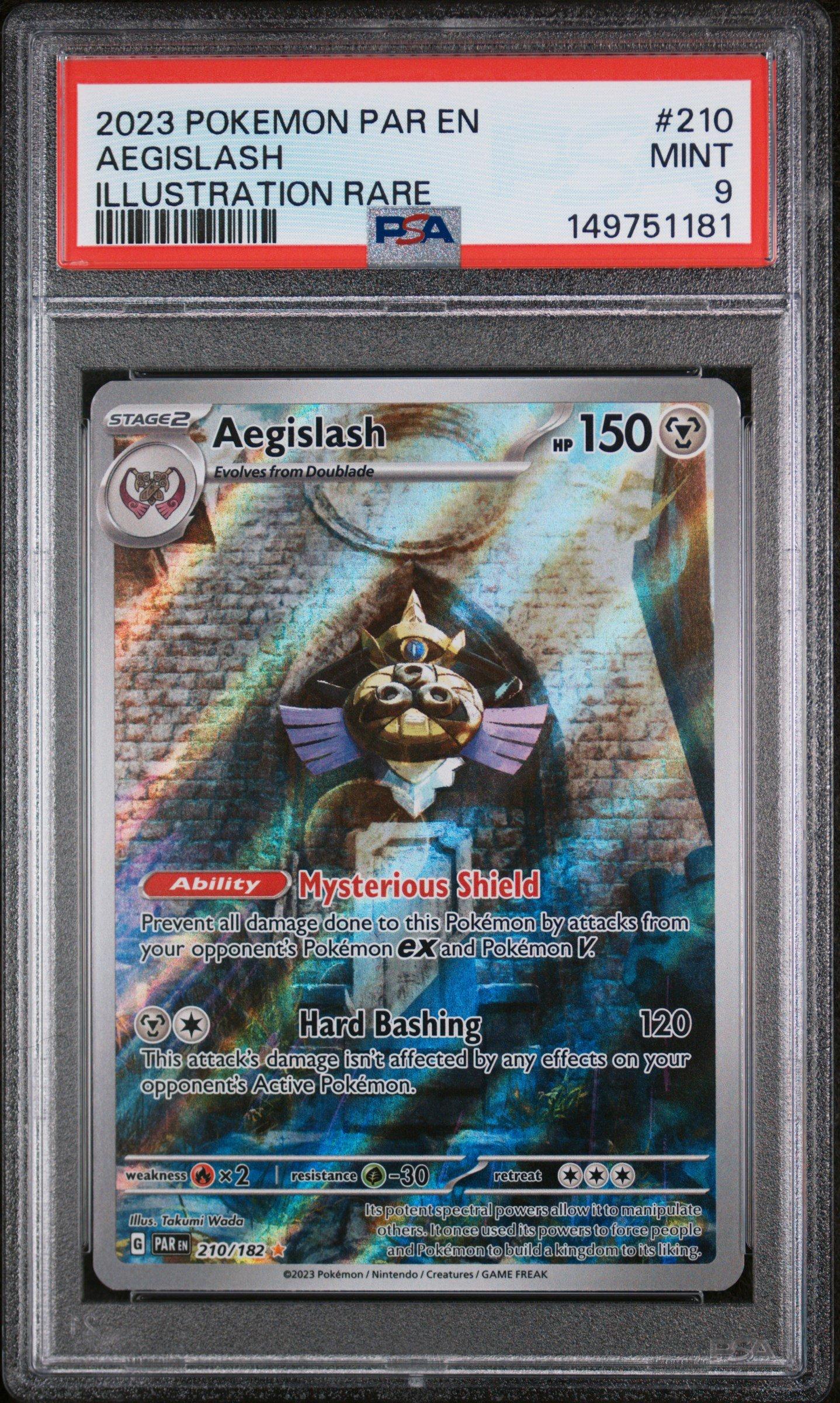 2023 Pokemon Par En-paradox Rift 210 Aegislash Illustration Rare