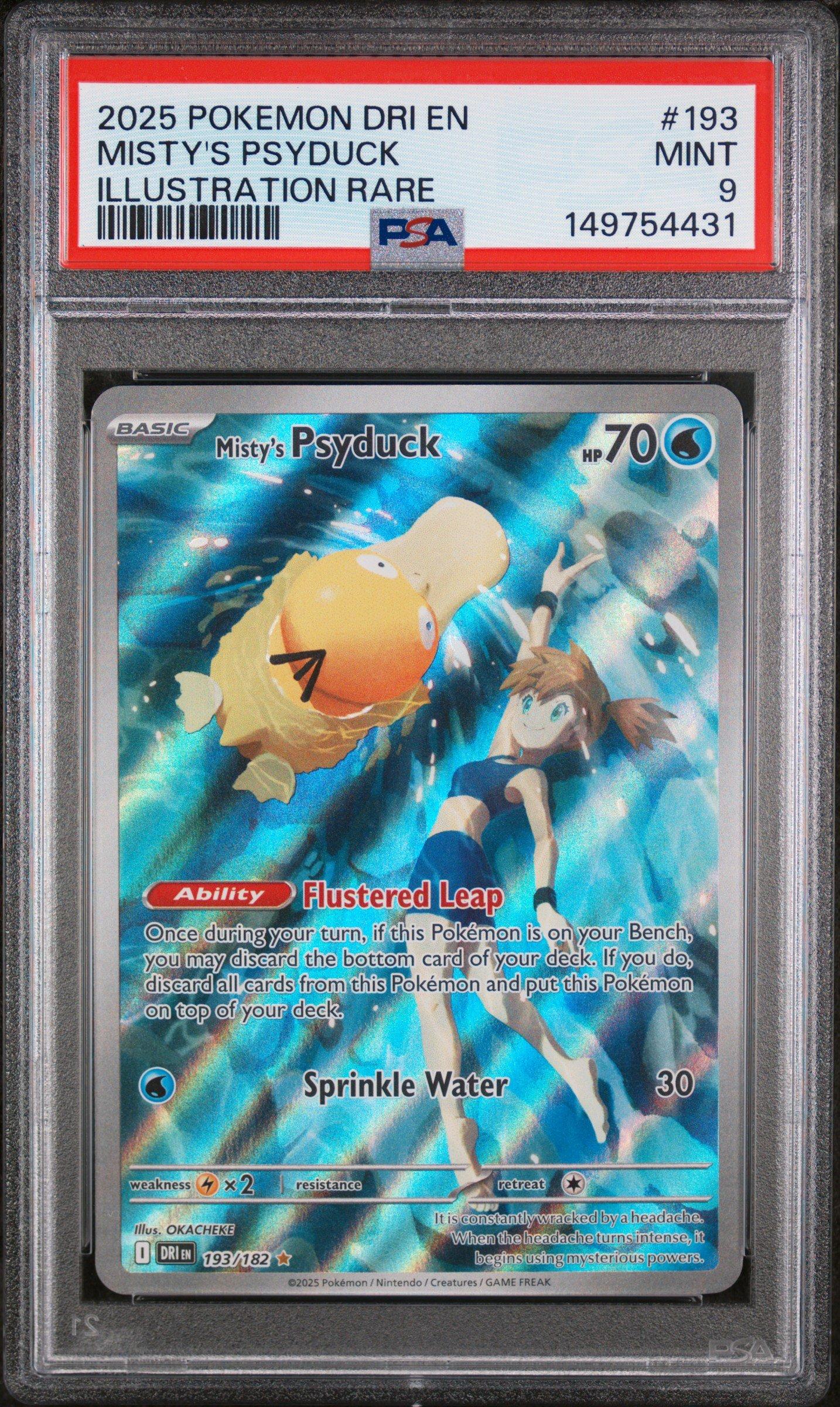 2025 Pokemon Dri En-destined Rivals 193 Misty's Psyduck