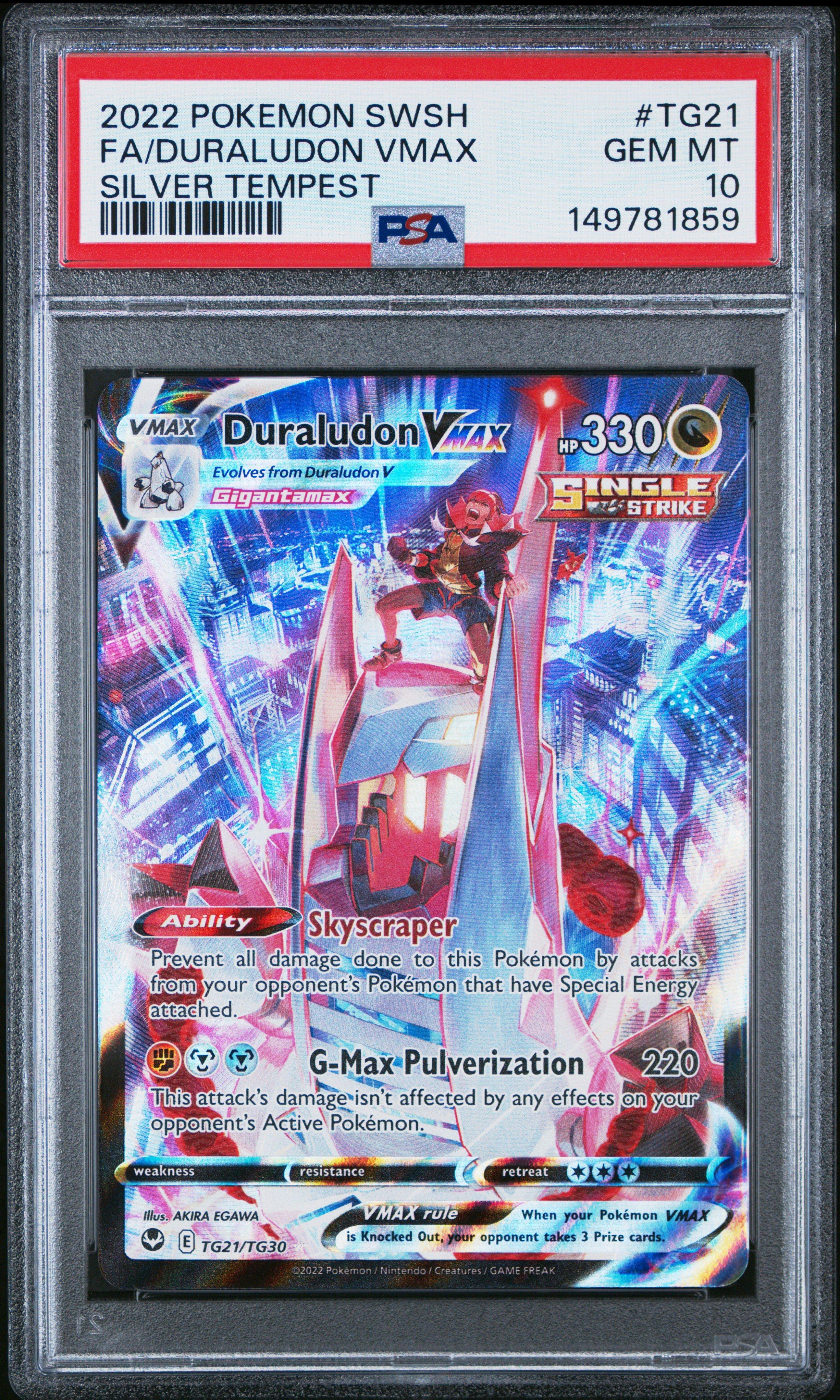 pokemon tcg silver tempest tg30 tg30 duraludon vmax card Duraludon VMAX TG30/TG30 Gold Silver Tempest Trainer Gallery Pokemon Card