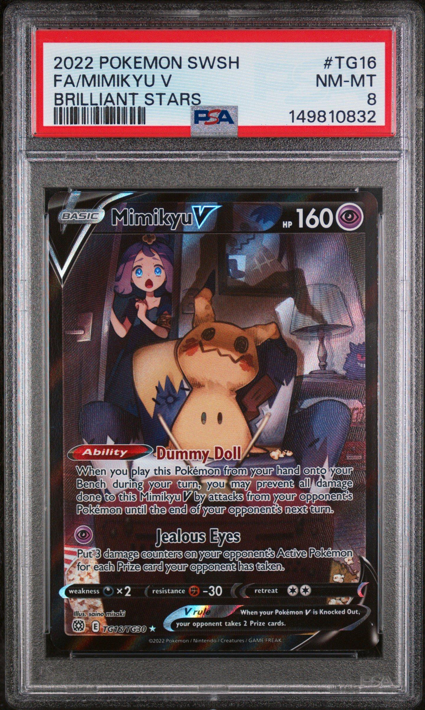 2022 Pokemon Sword & Shield Brilliant Stars Tg16 Full Art/mimikyu