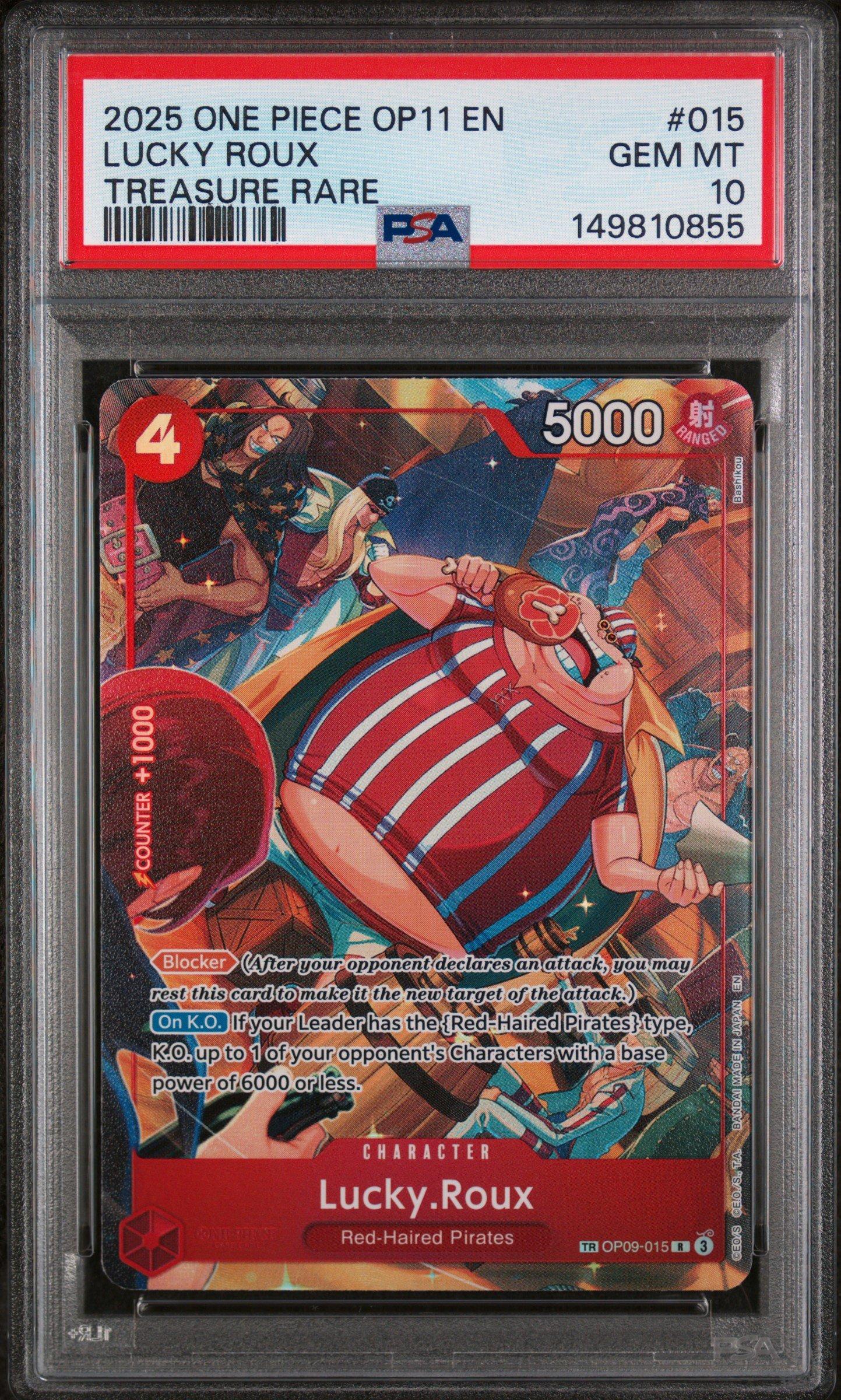 引き出される力 DAD-1 サポートカード 2025 One Piece Op11-a Fist Of Divine Speed 015 Lucky Roux Treasure