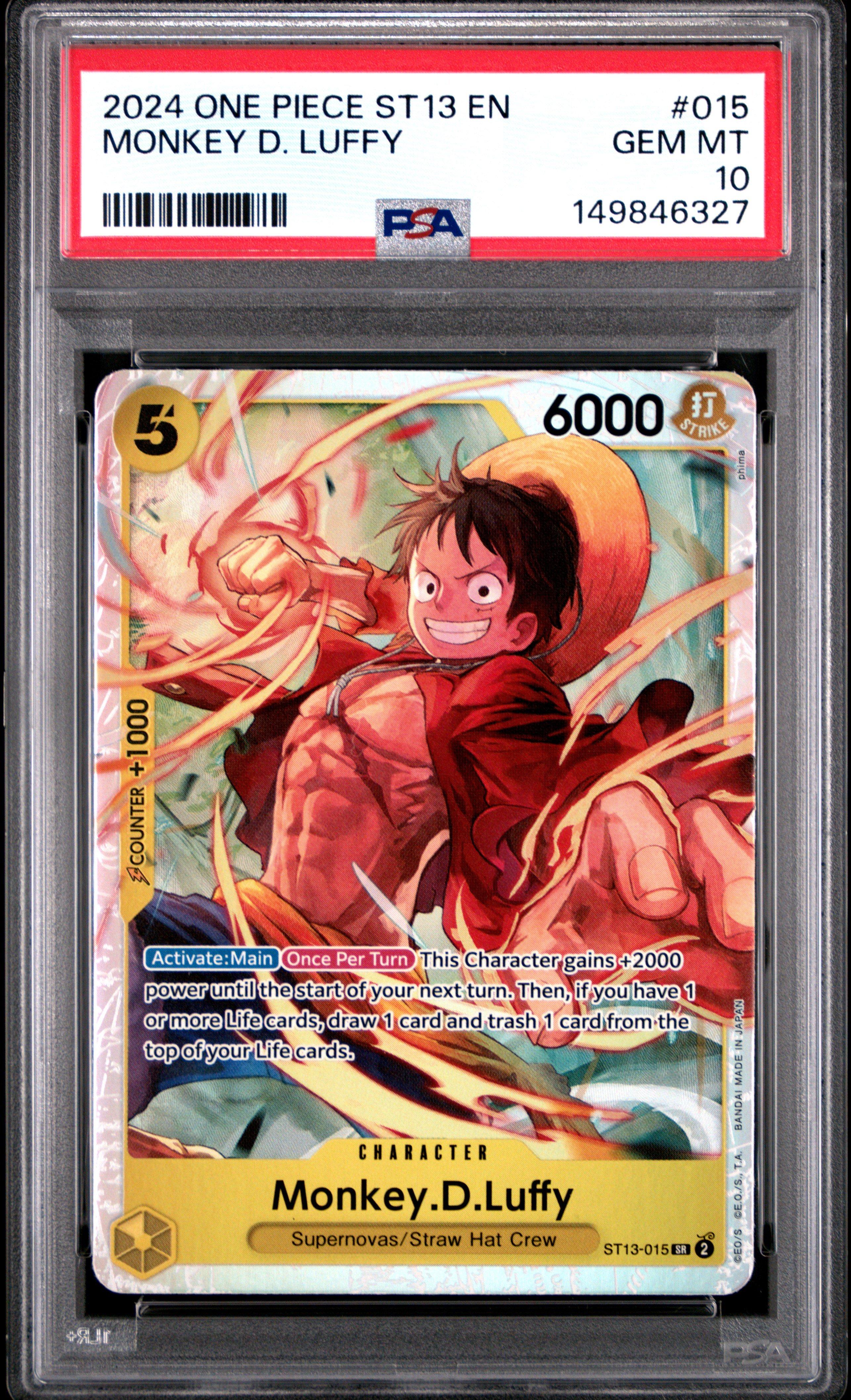 2024 One Piece Ultra Deck St13-the Three Brothers 015 Monkey D