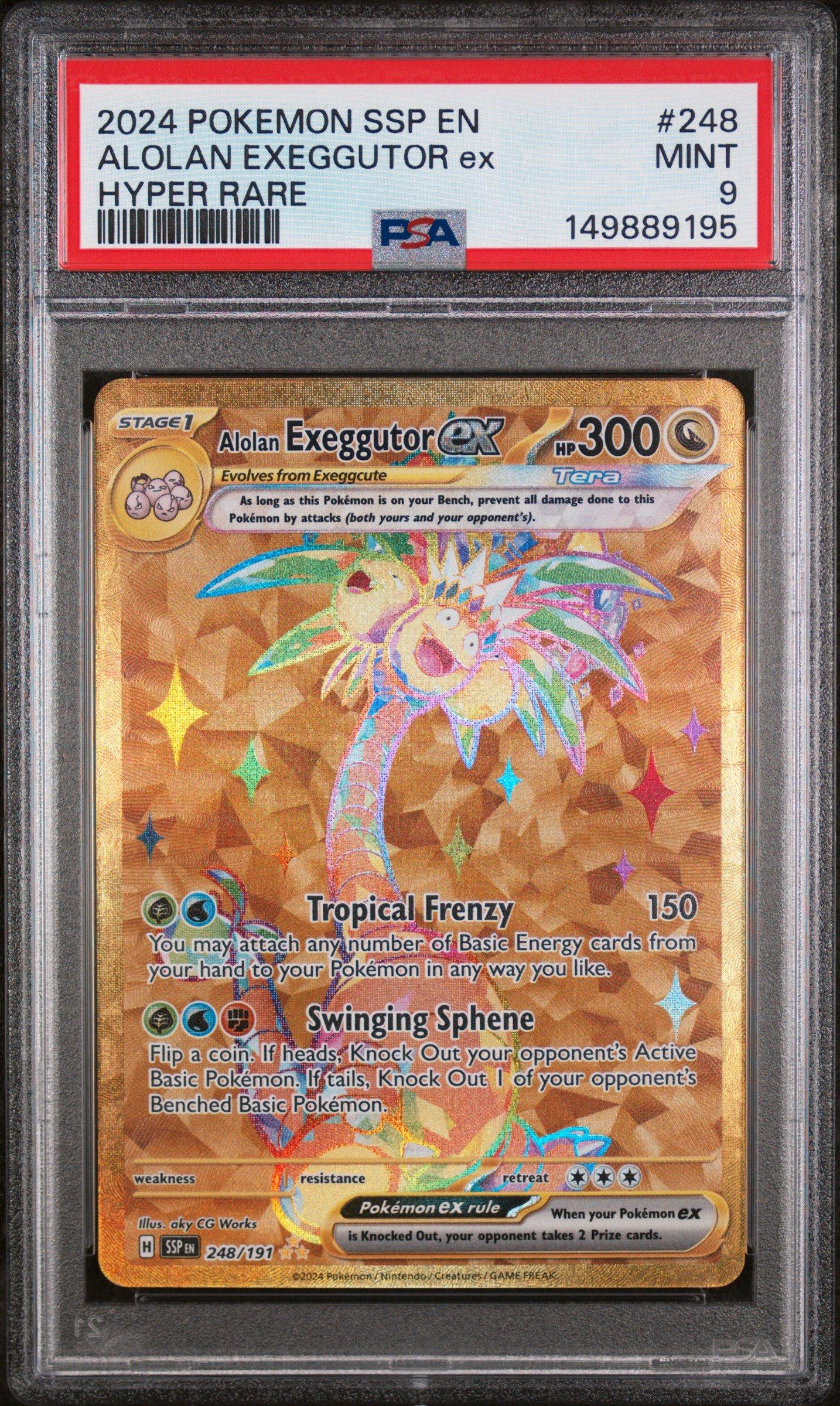 2024 Pokemon Ssp En-surging Sparks 248 Alolan Exeggutor Ex Hyper
