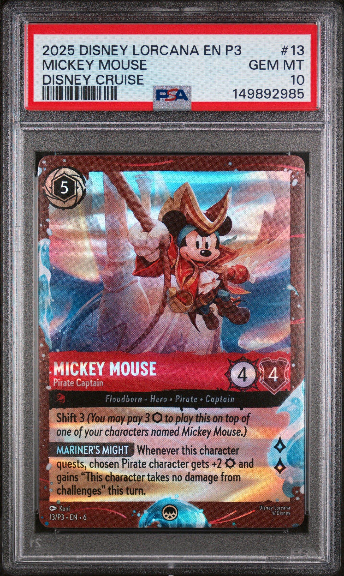 2025 Disney Lorcana En P3-promo 13 Mickey Mouse - Pirate Captain