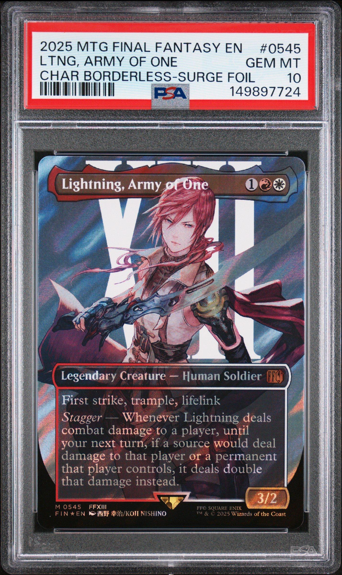 2025 Magic The Gathering Final Fantasy 0545 Lightning, Army Of One