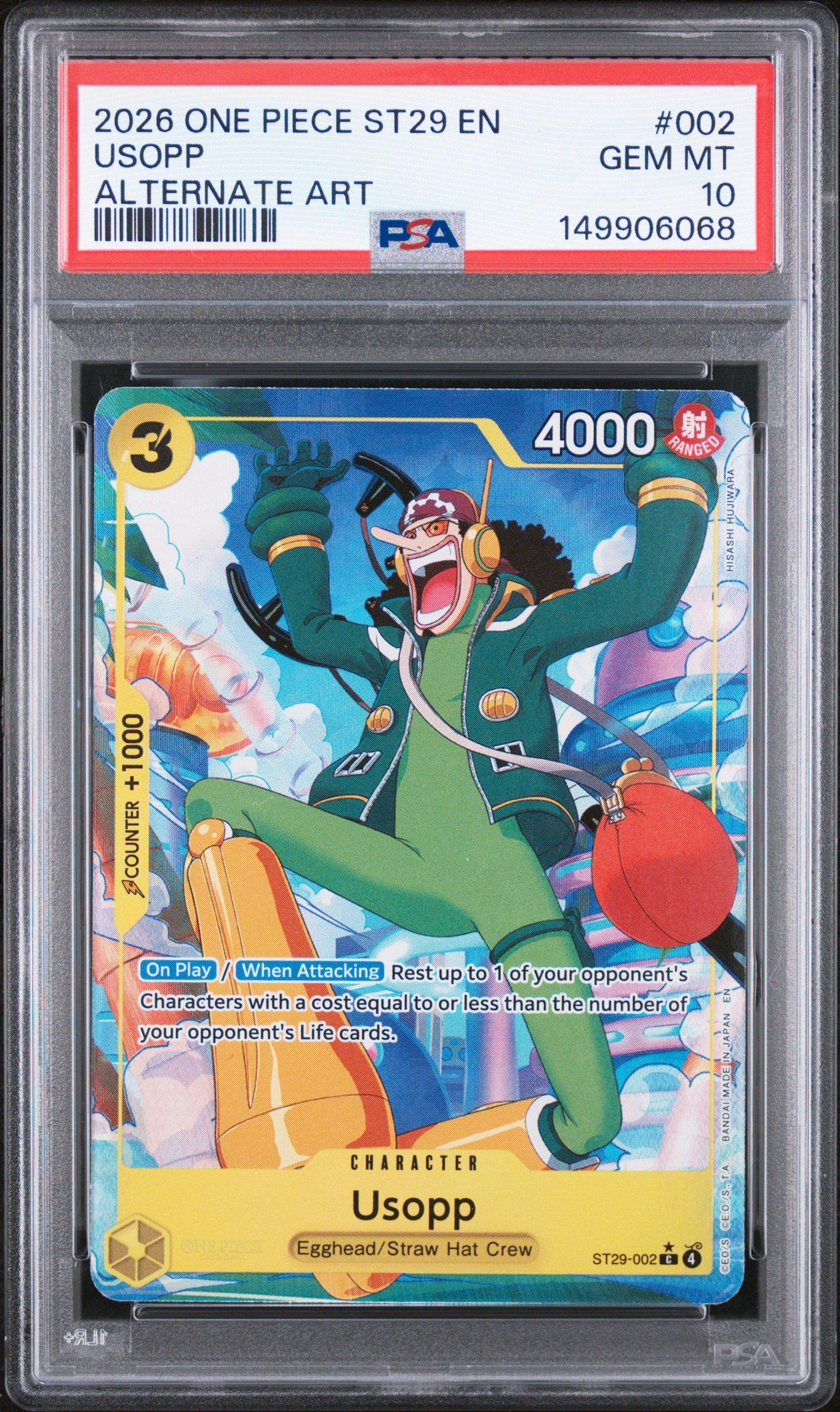 2026 One Piece Starter Deck St29-egghead 002 Usopp Alternate Art