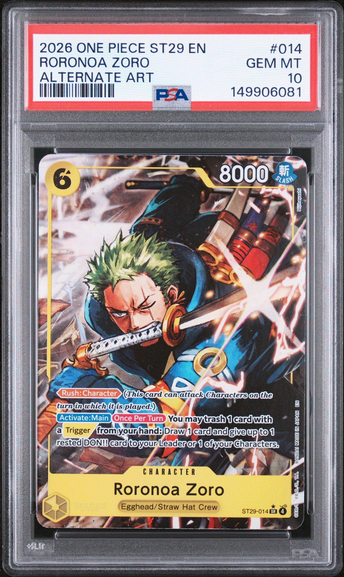 2026 One Piece Starter Deck St29-egghead 014 Roronoa Zoro