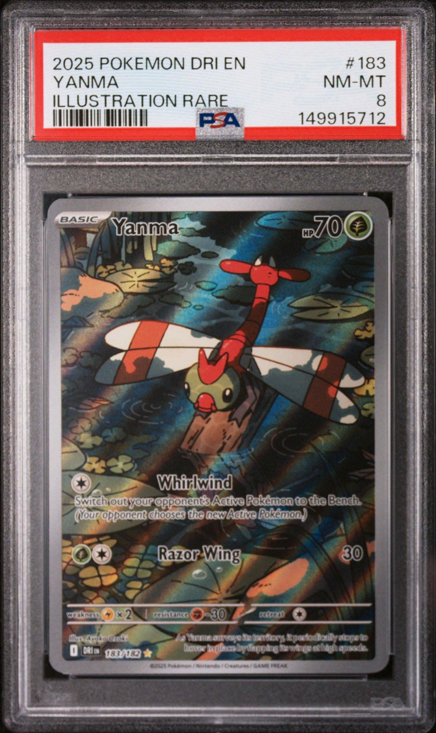 2025 Pokemon Dri En-destined Rivals 183 Yanma Illustration Rare
