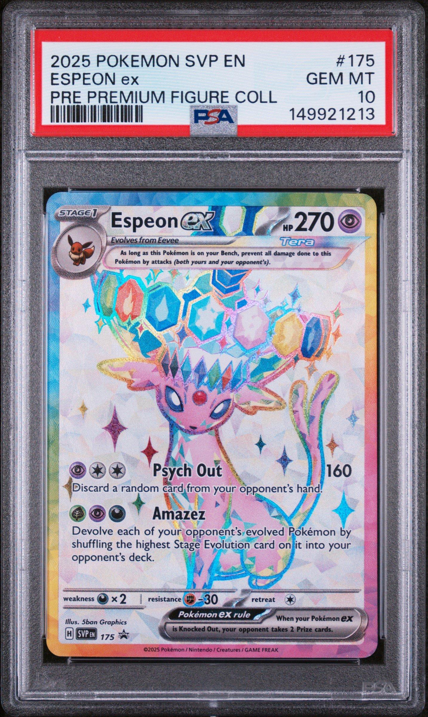 2025 Pokemon Svp En-sv Black Star Promo 175 Espeon Ex Prismatic