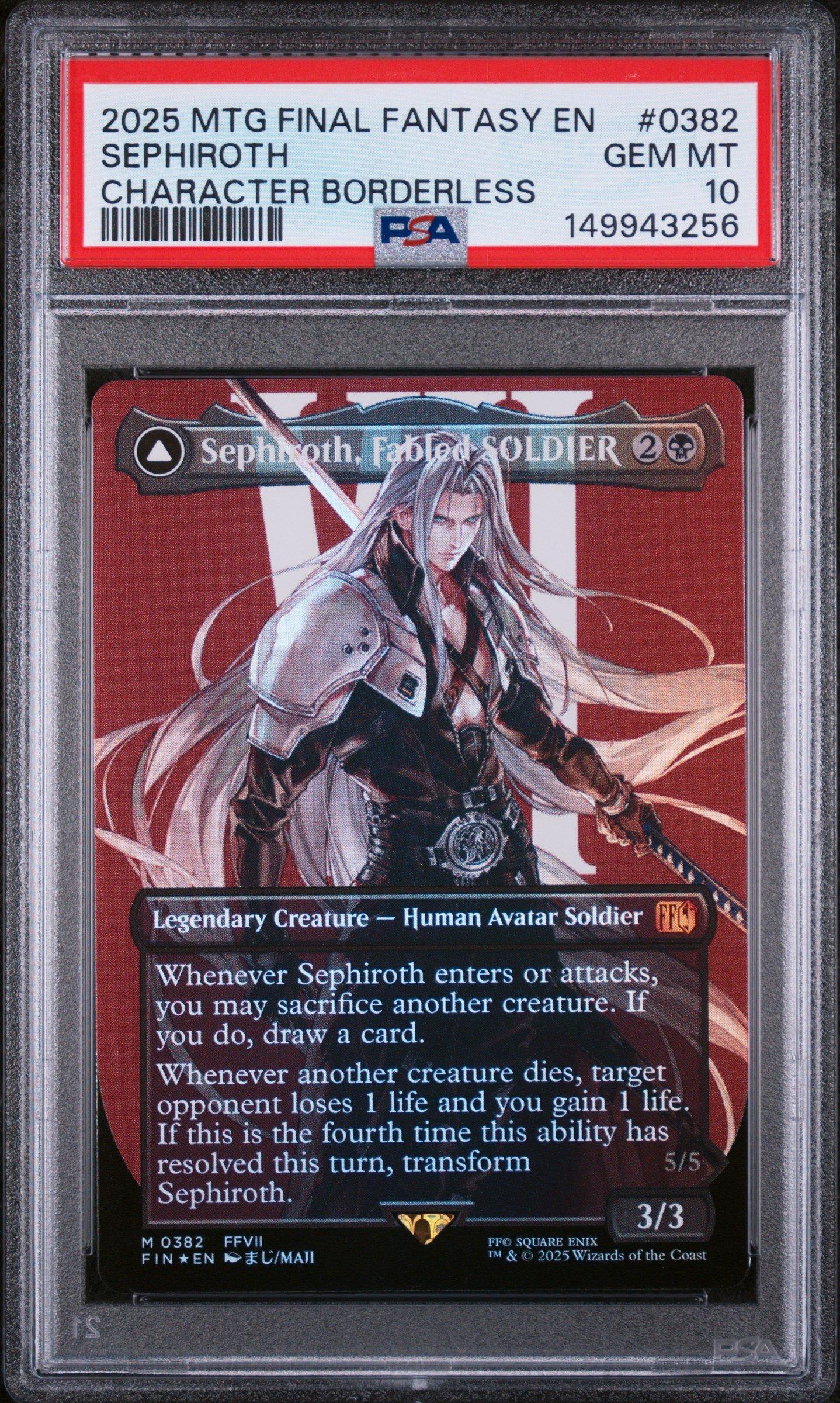 2025 Magic The Gathering Final Fantasy 0382 Sephiroth, Fabled