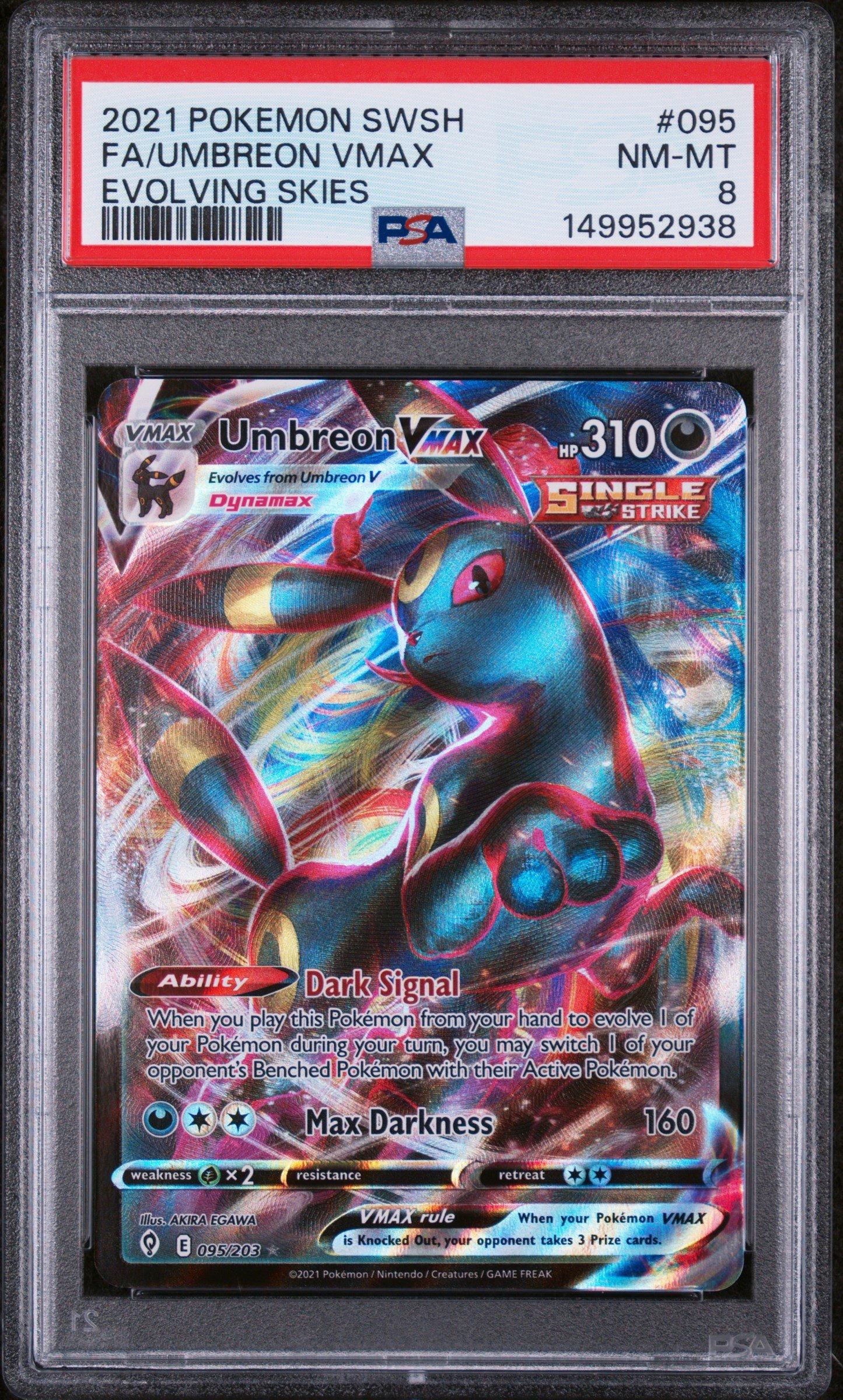 pokemon tcg evolving skies 095 203 umbreon vmax card Umbreon VMAX Secret Rare Alternate Art 215/203 Sword & Shield Evolving  SkiesIllus. Keiichiro Ito This card will forever be my best pull  The  Moonbreon is one of the most iconic and