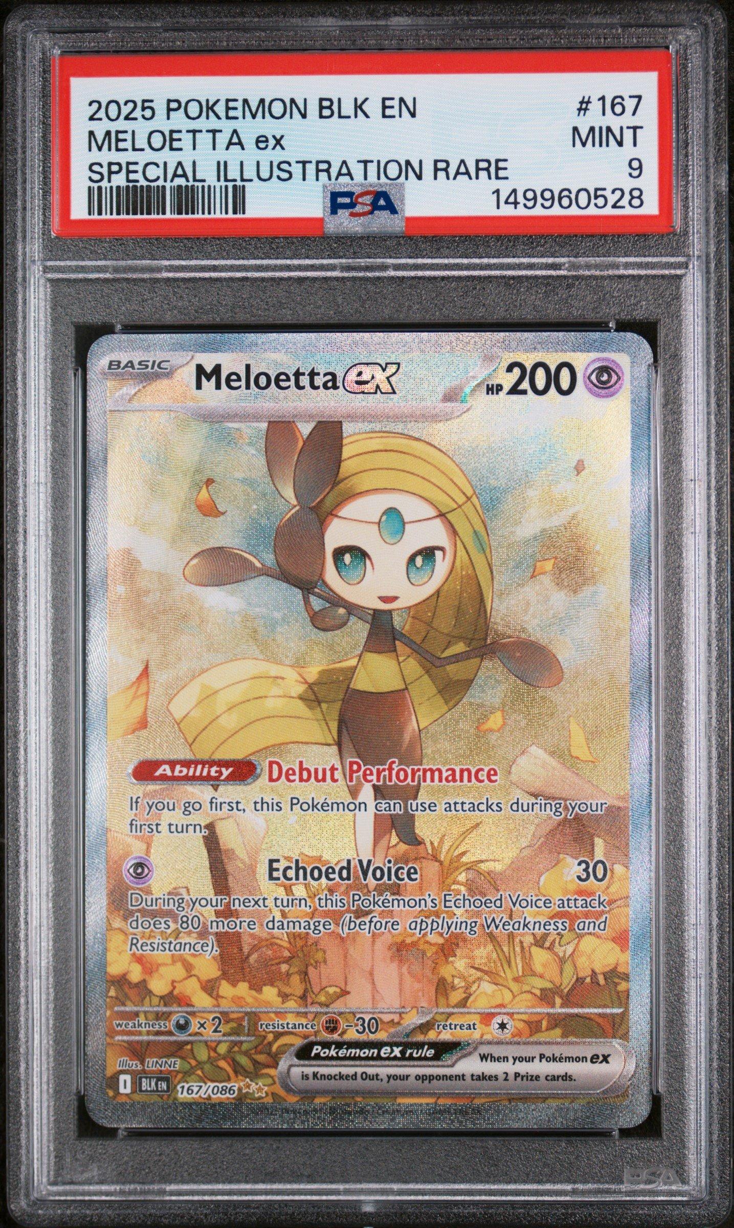 meloetta pokemon card EX (167/086) White Legendary Treasures Single Card Rare Holo Meloetta #78 2025 Pokemon Japanese Mega Starter